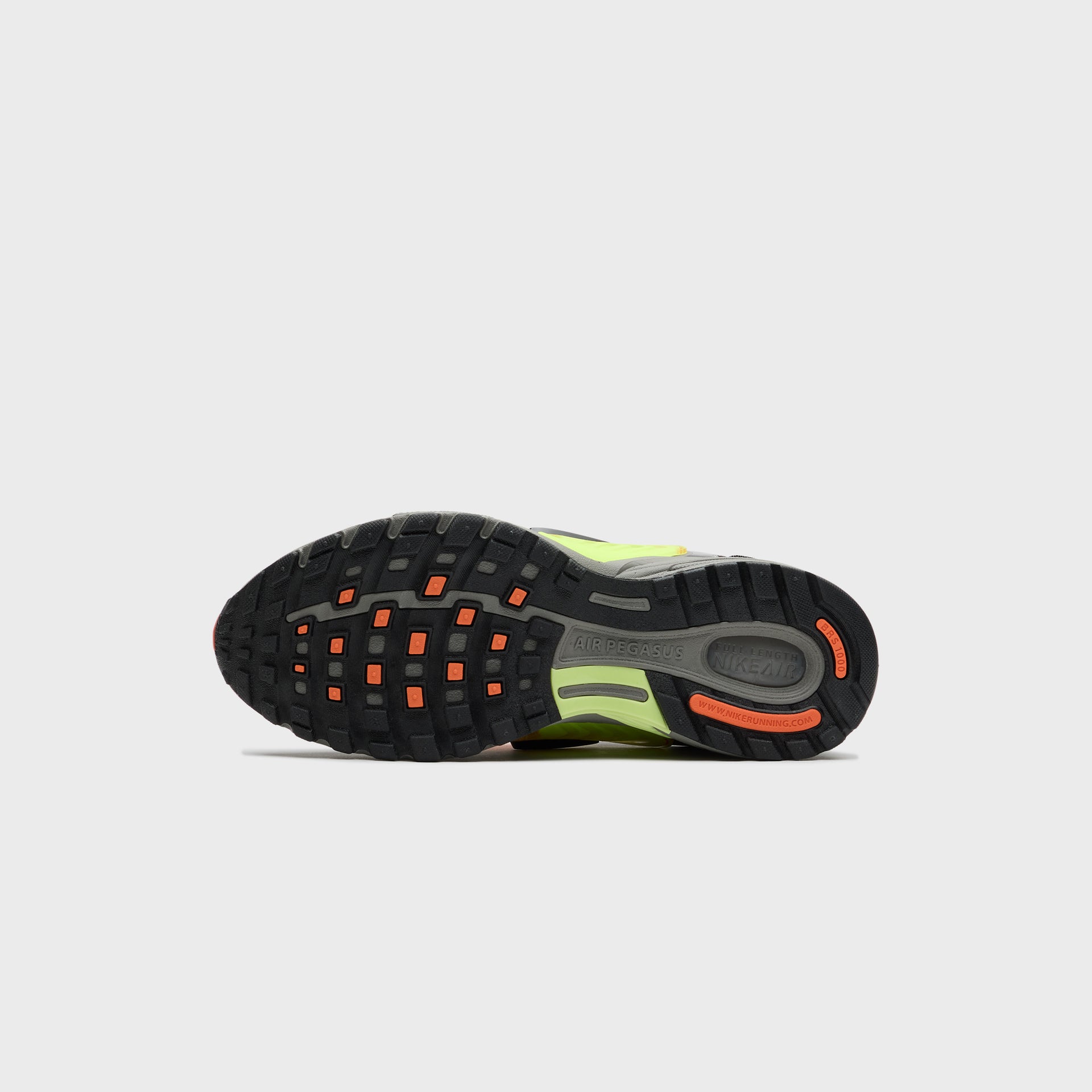 NKIB0612 005 Nike NikeAirPegasusWaveBlack Black FlatPewter SafetyOrange Volt 5
