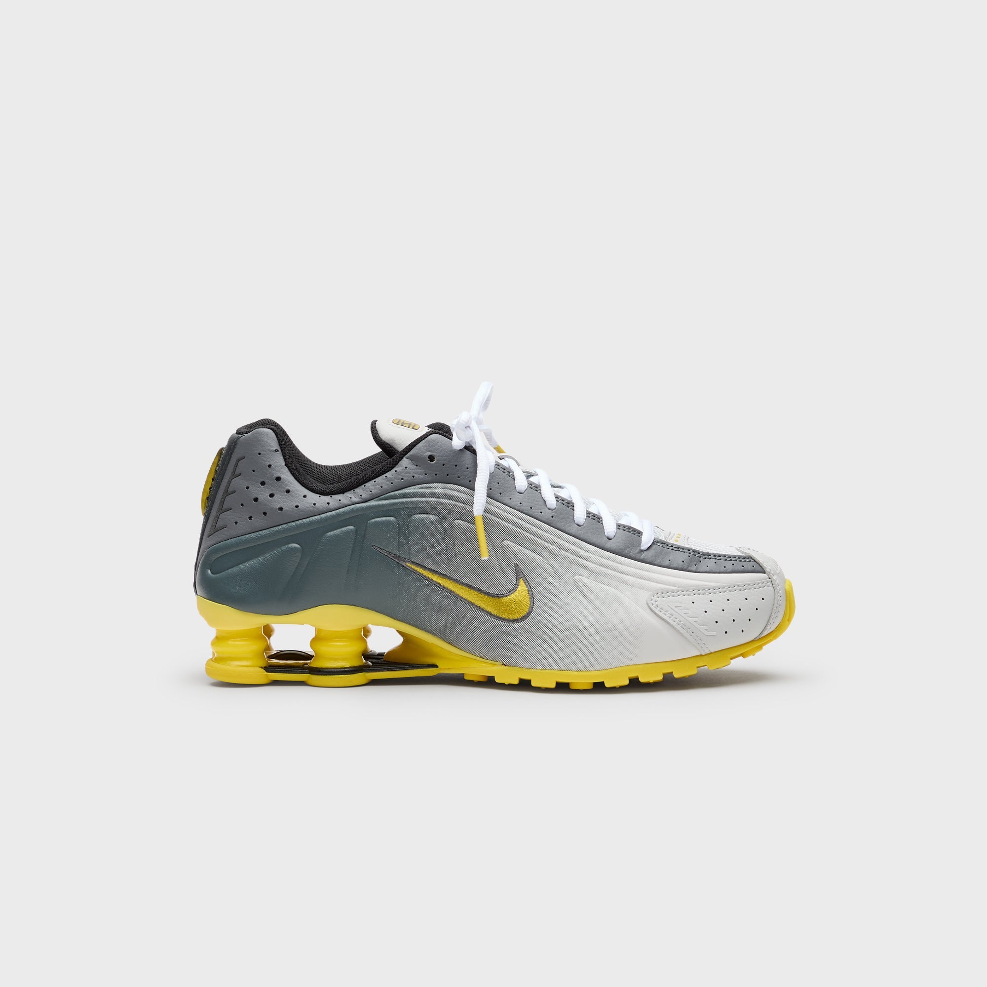 Nike Shox R4 SE - Vast Grey / Bright Citron / Light Graphite – Kith