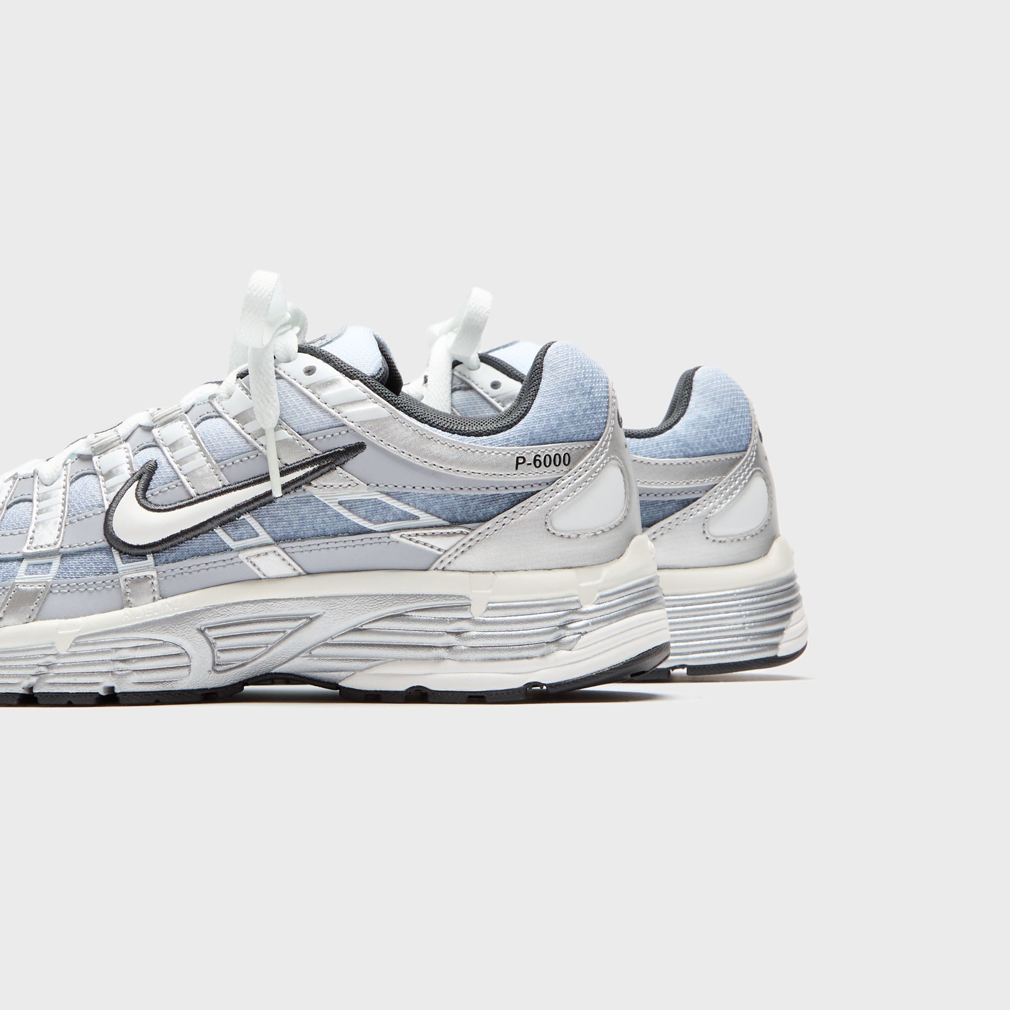 Nike P-6000 - Metallic Silver / Summit White / Wolf Grey – Kith
