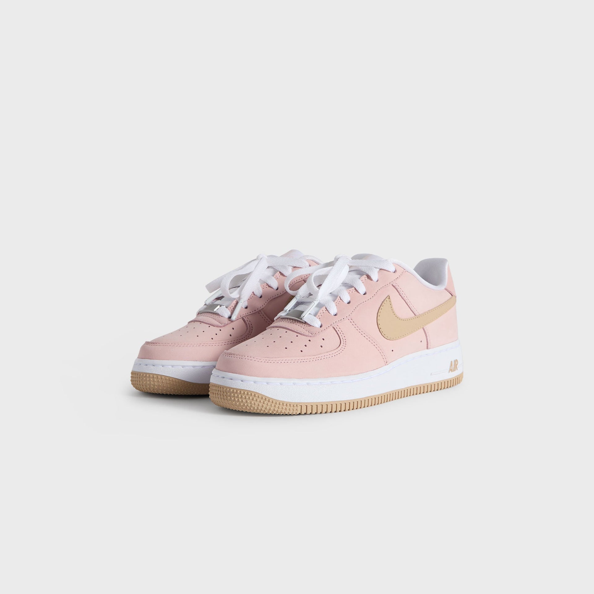 Kith Kids for Nike GS Air Force 1 "Un-Linen" - Linen / Atmosphere / White