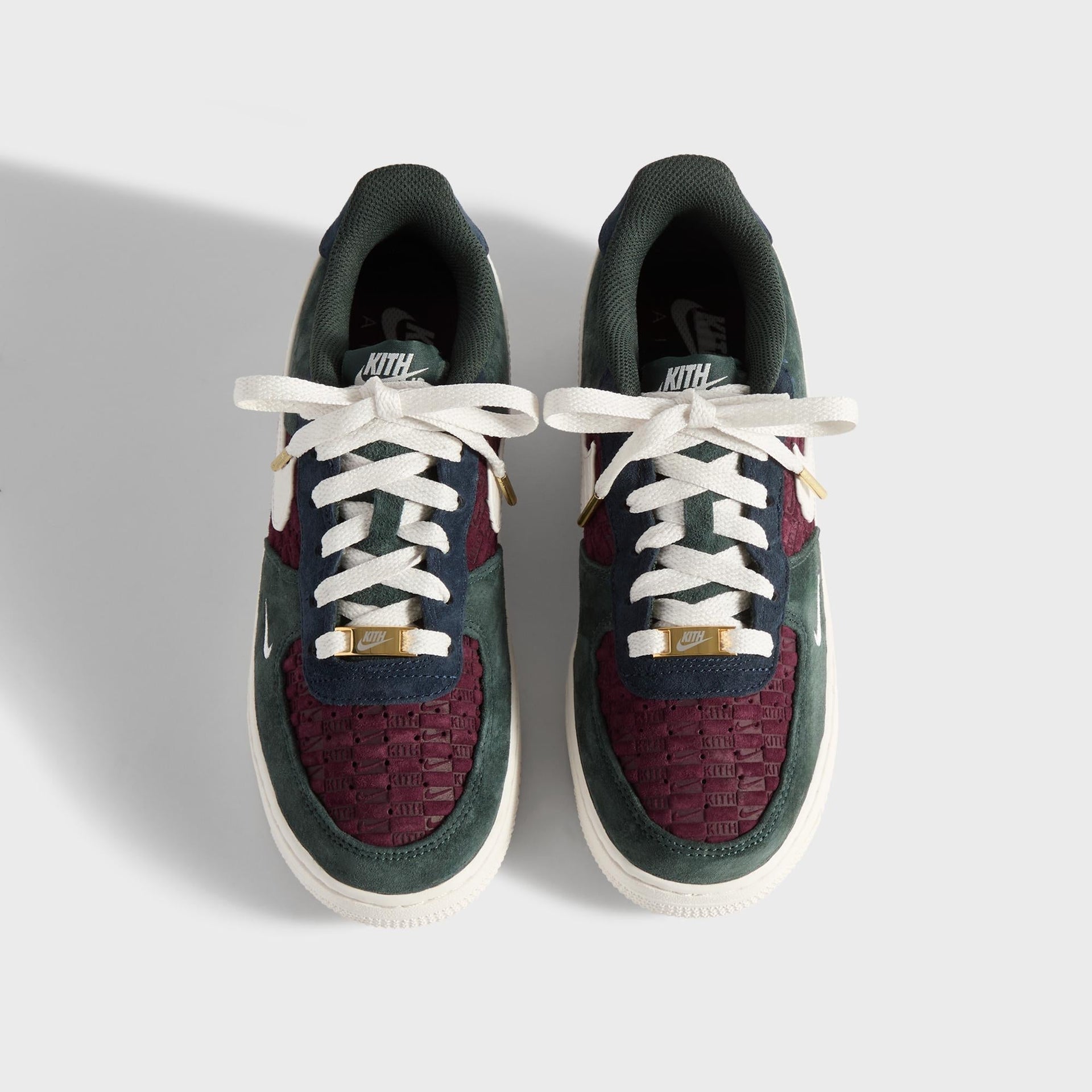 Kith for Nike GS Air Force 1 Low Lace - Night Maroon / Phantom