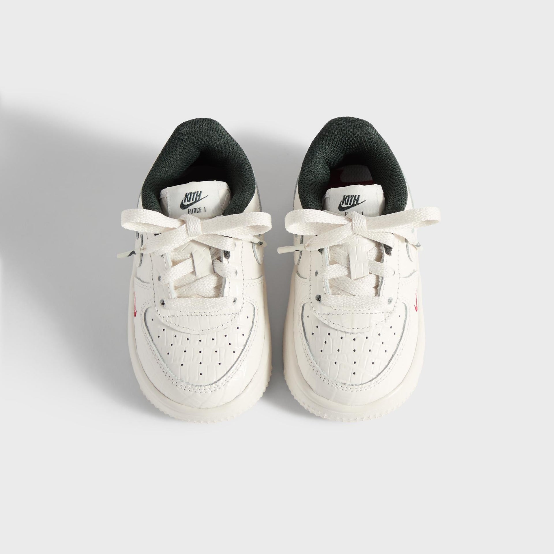 Kith for Nike TD Air Force 1 - Phantom / Black Spruce / Varsity Red