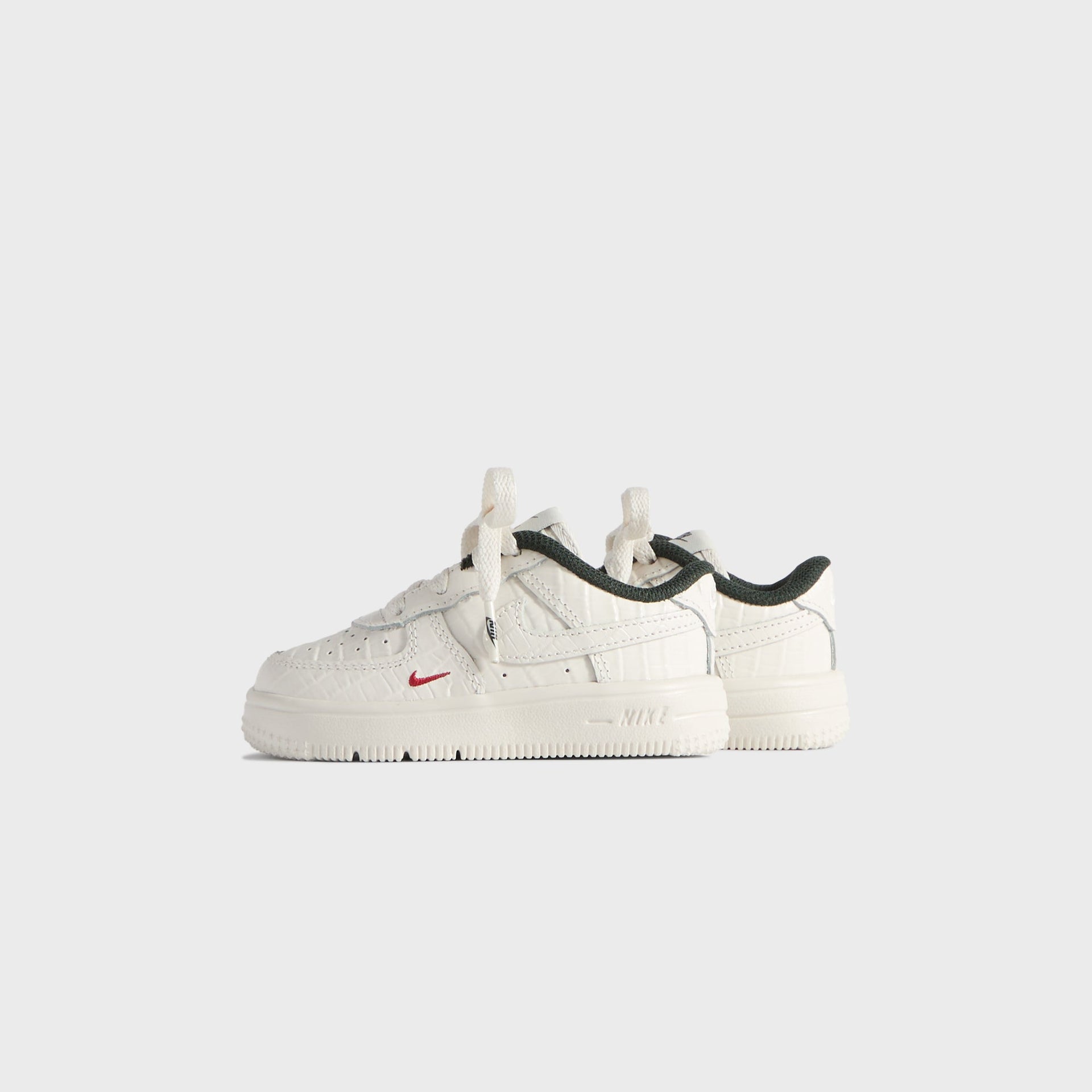 Kith for Nike TD Air Force 1 - Phantom / Black Spruce / Varsity Red
