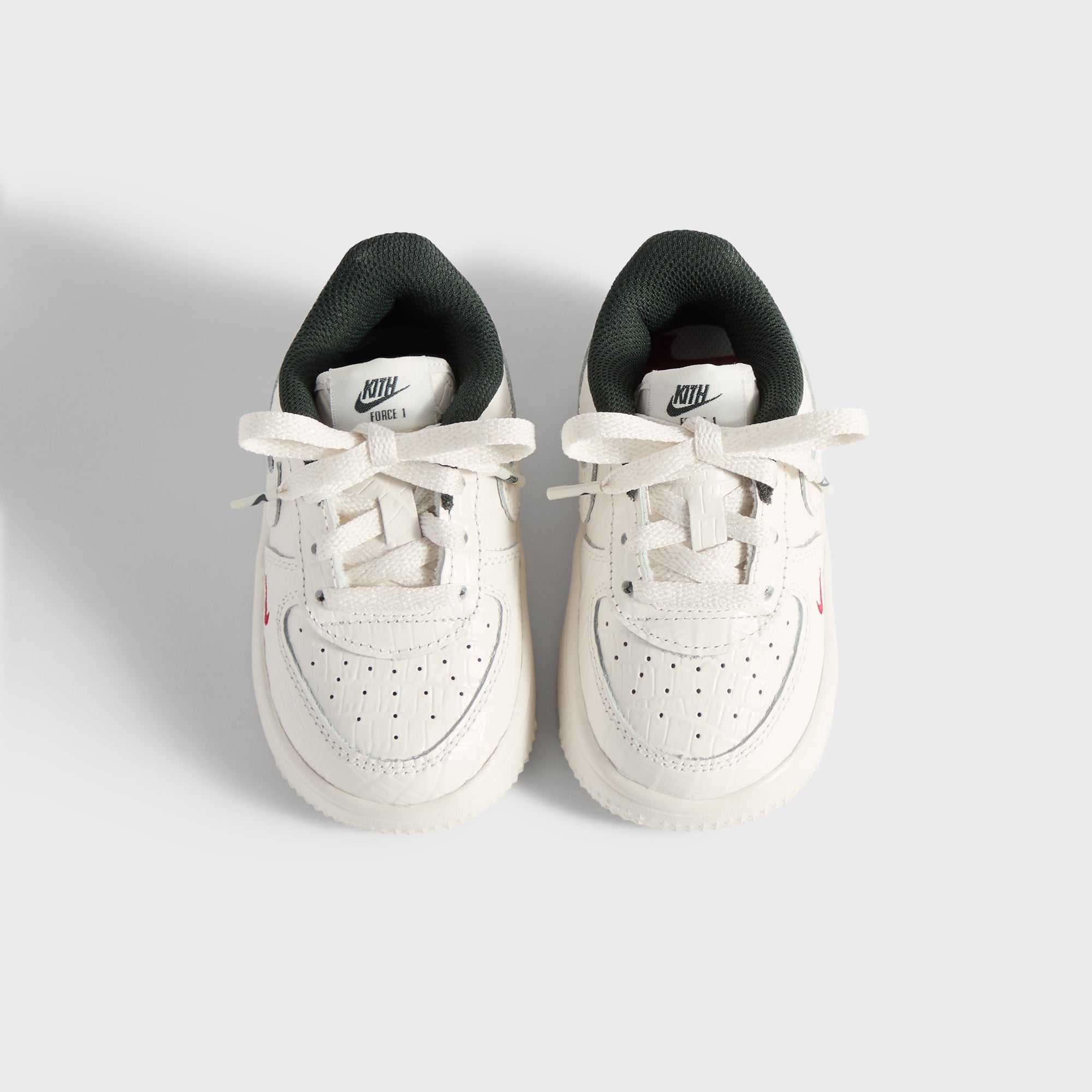 Kith for Nike TD Air Force 1 - Phantom / Black Spruce / Varsity Red