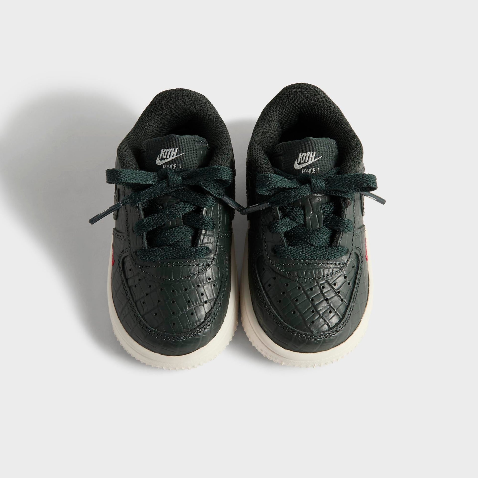 Kith for Nike TD Air Force 1 - Black Spruce / Phantom / Varsity Red