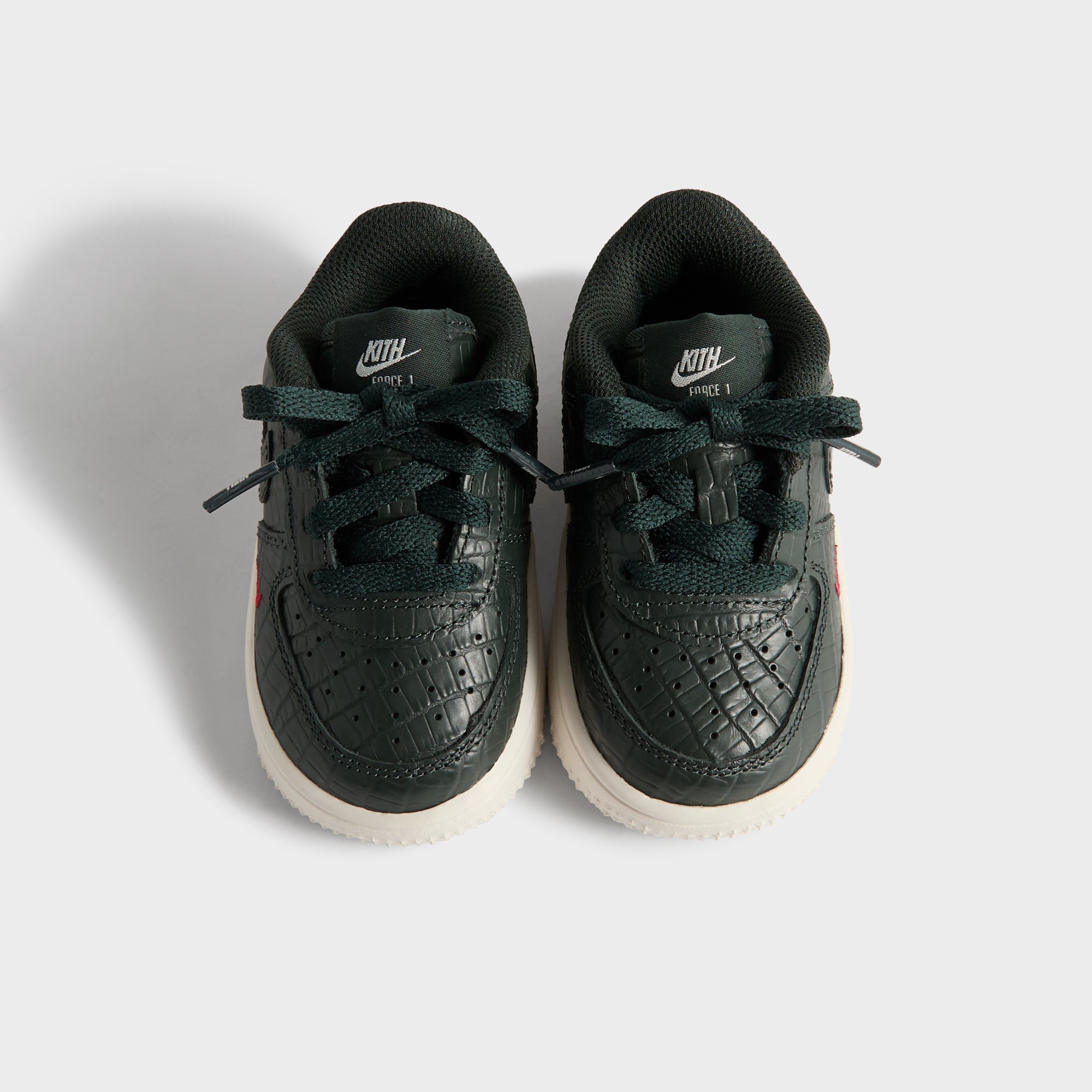 Kith for Nike TD Air Force 1 - Black Spruce / Phantom / Varsity Red