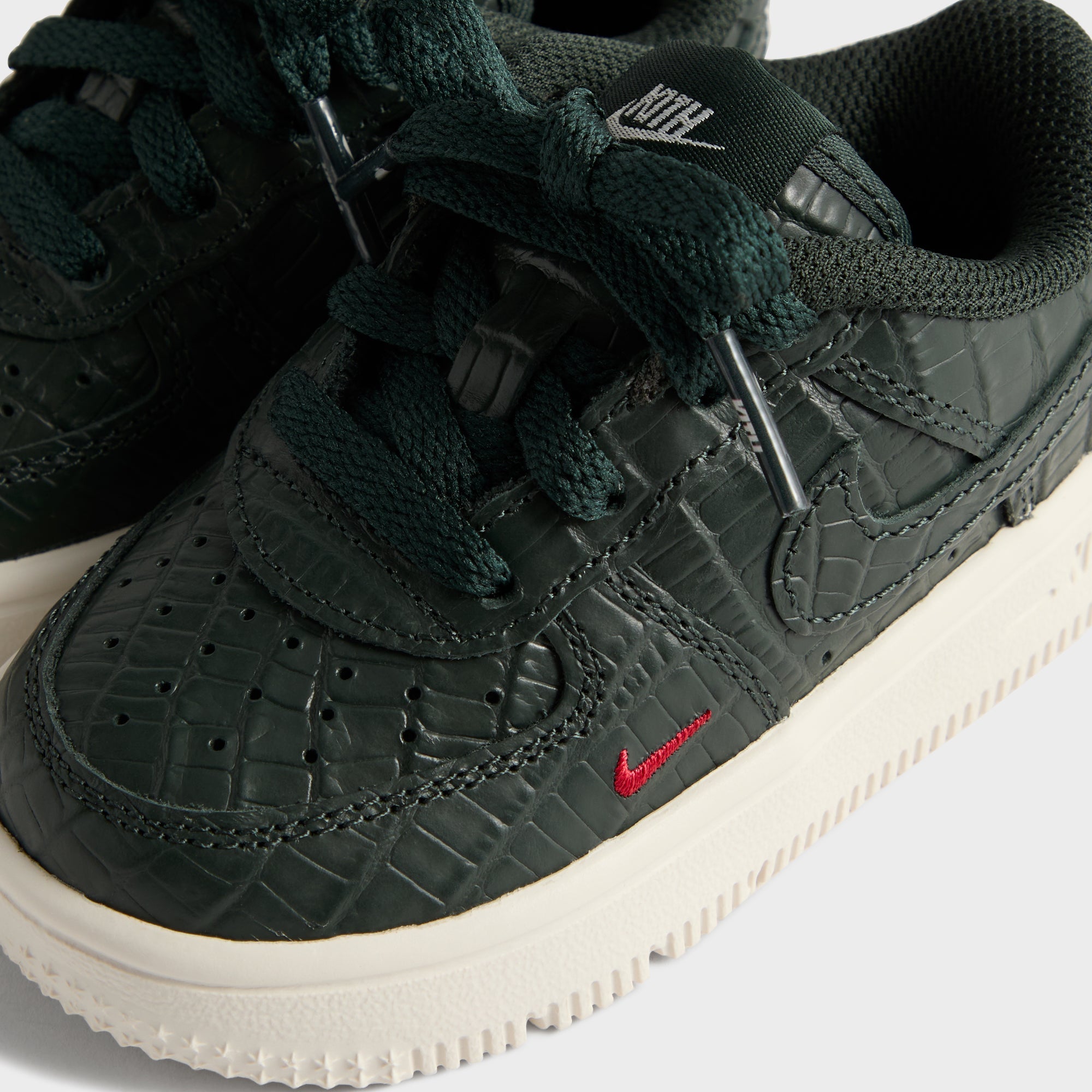 Kith for Nike TD Air Force 1 - Black Spruce / Phantom / Varsity Red
