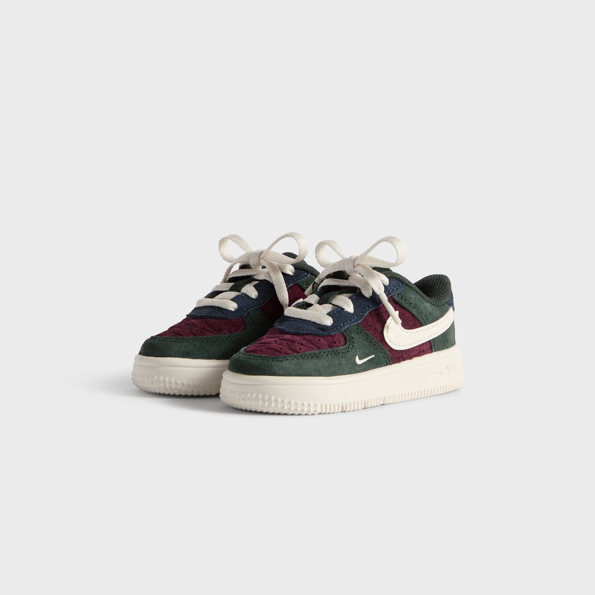 Erlebniswelt-fliegenfischenShops for Nike TD Air Force 1 Low Lace - Night Maroon / Phantom