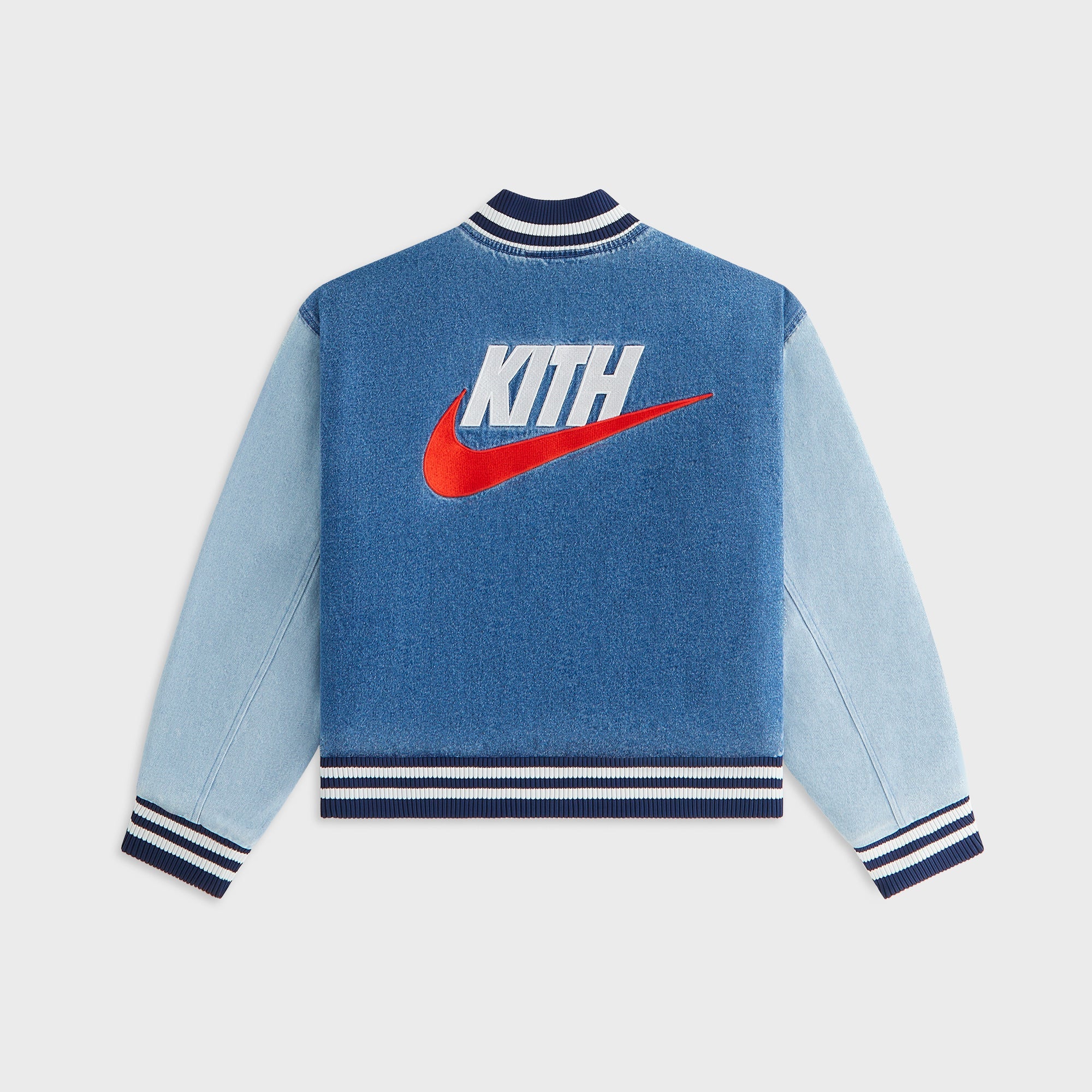 Kith Kids for Nike Denim Varsity Jacket - Mystic Navy