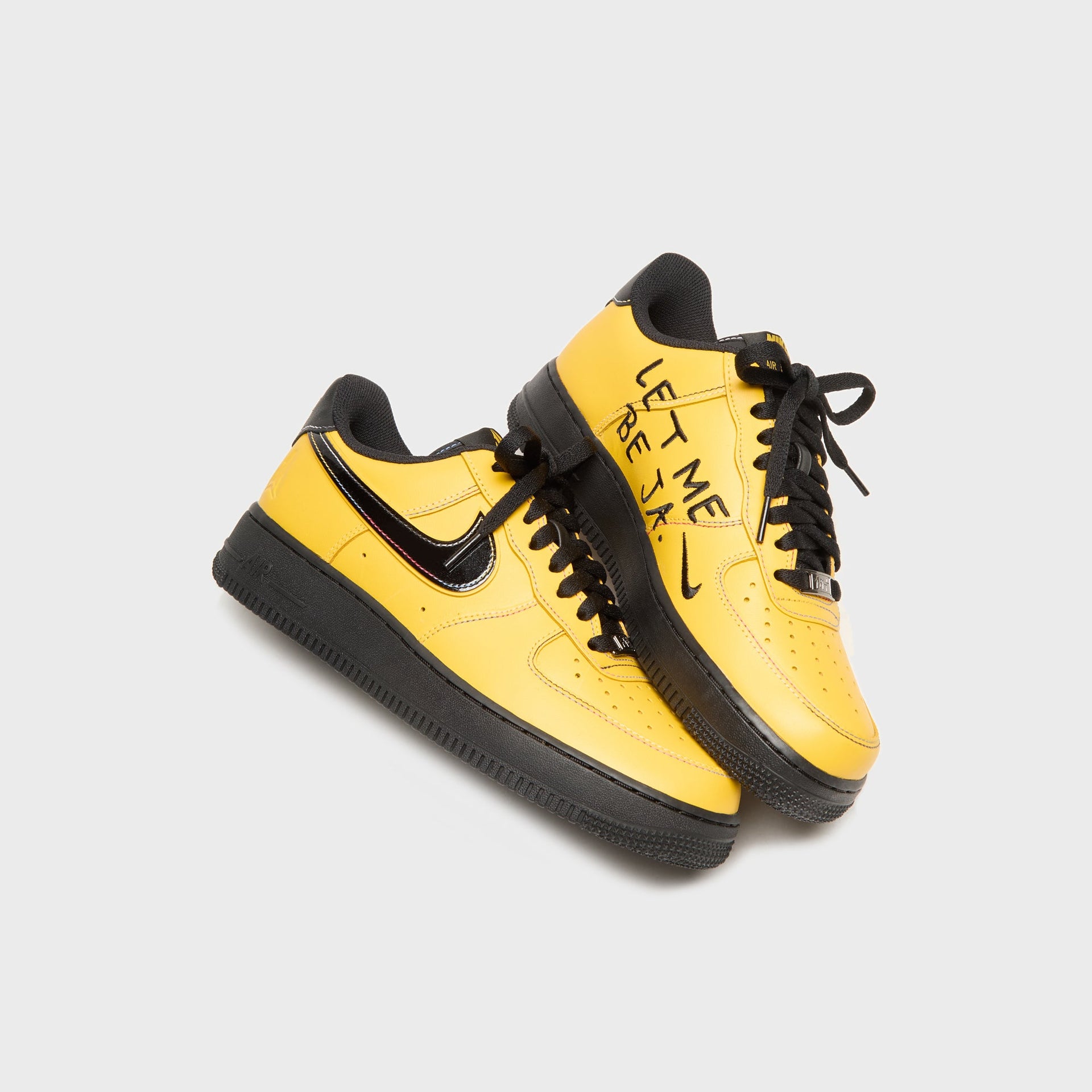 Nike x Ja Morant Air Force 1 '07 - Sundial / Black / Cobalt Bliss