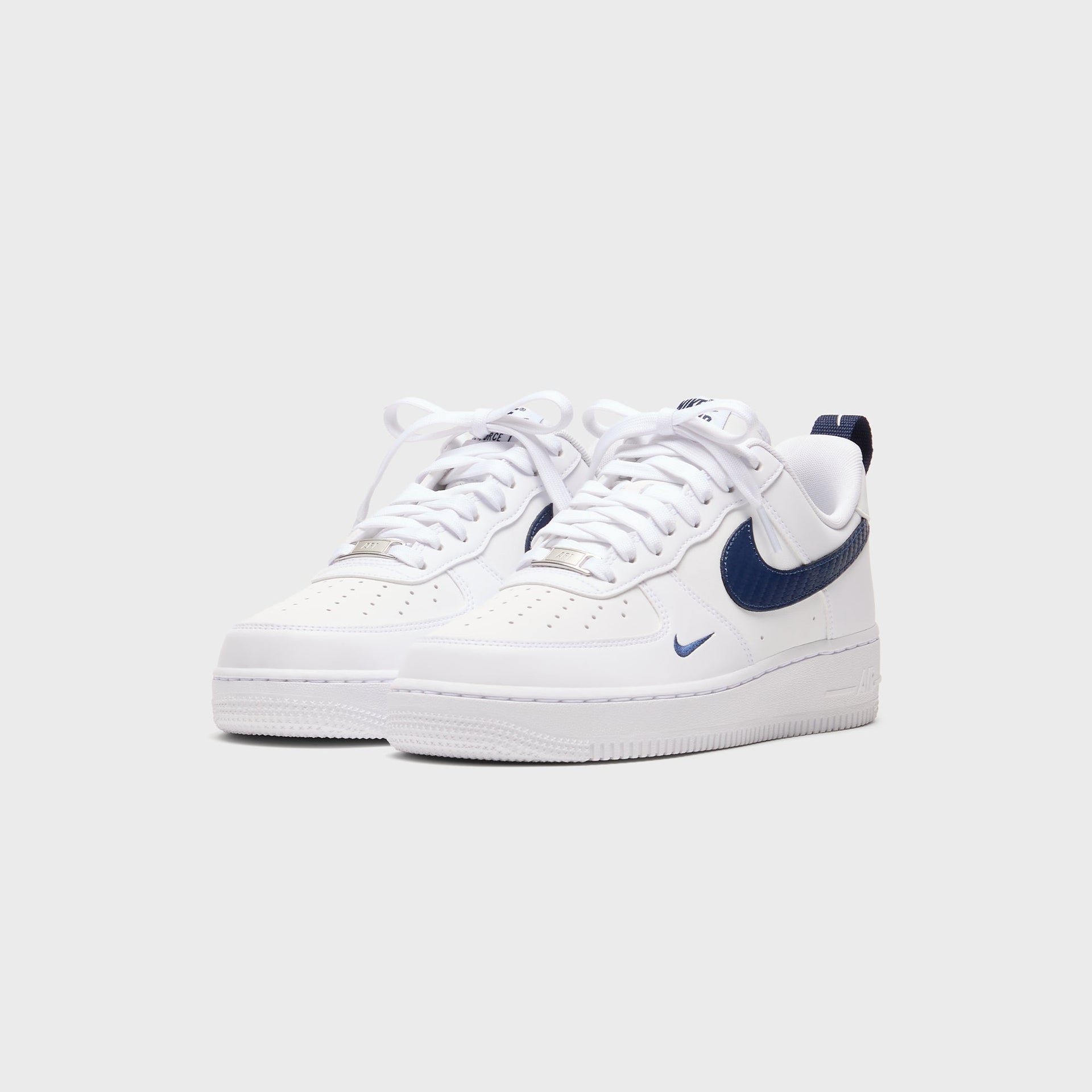 Nike Air Force 1 '07 - White / White / Midnight Navy