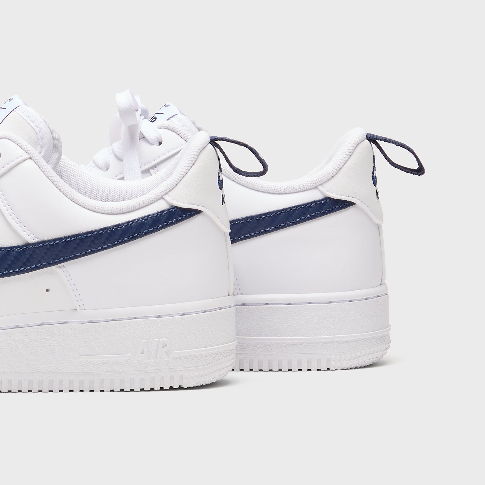 Nike Air Force 1 '07 - White / White / Midnight Navy