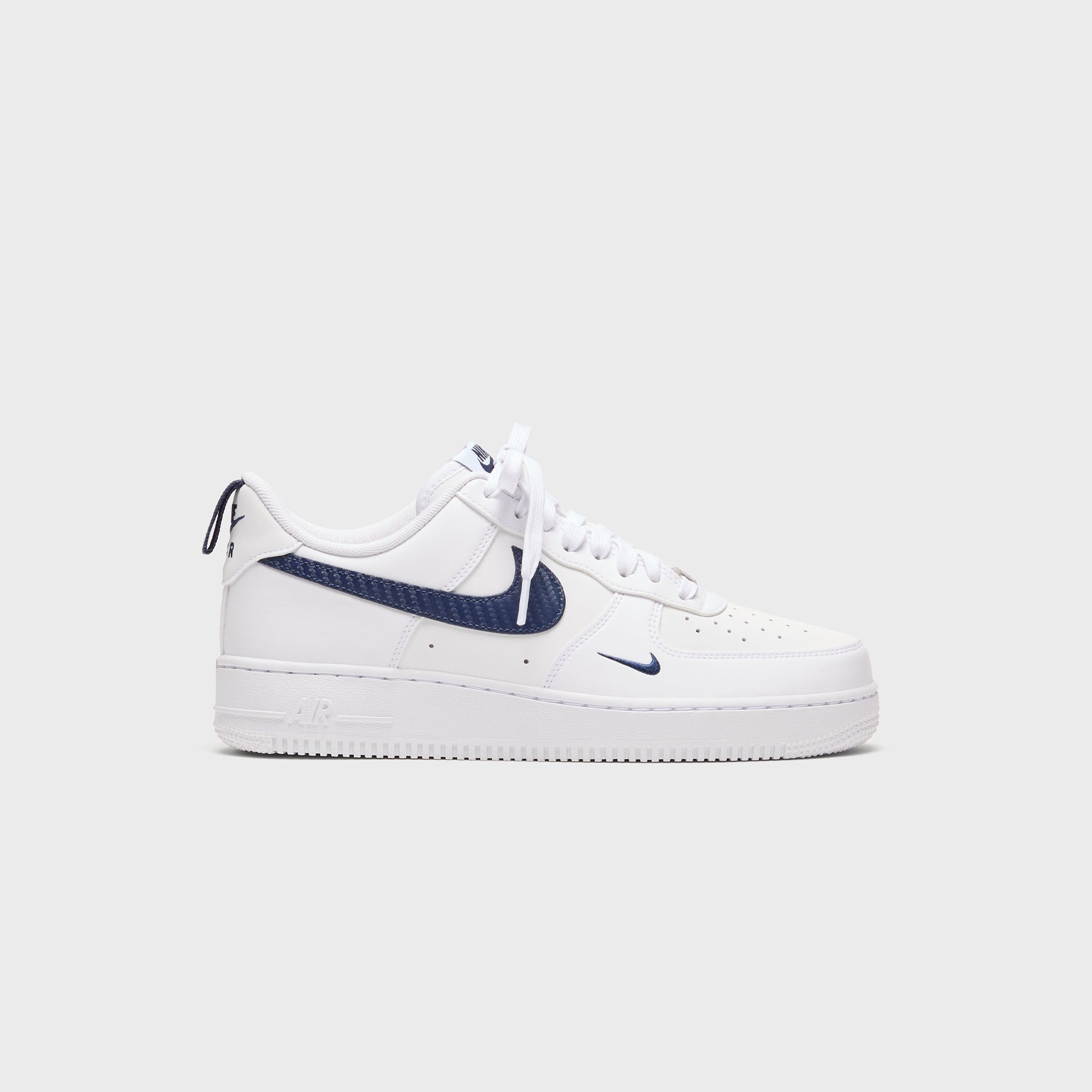Nike Air Force 1 '07 - White / White / Midnight Navy