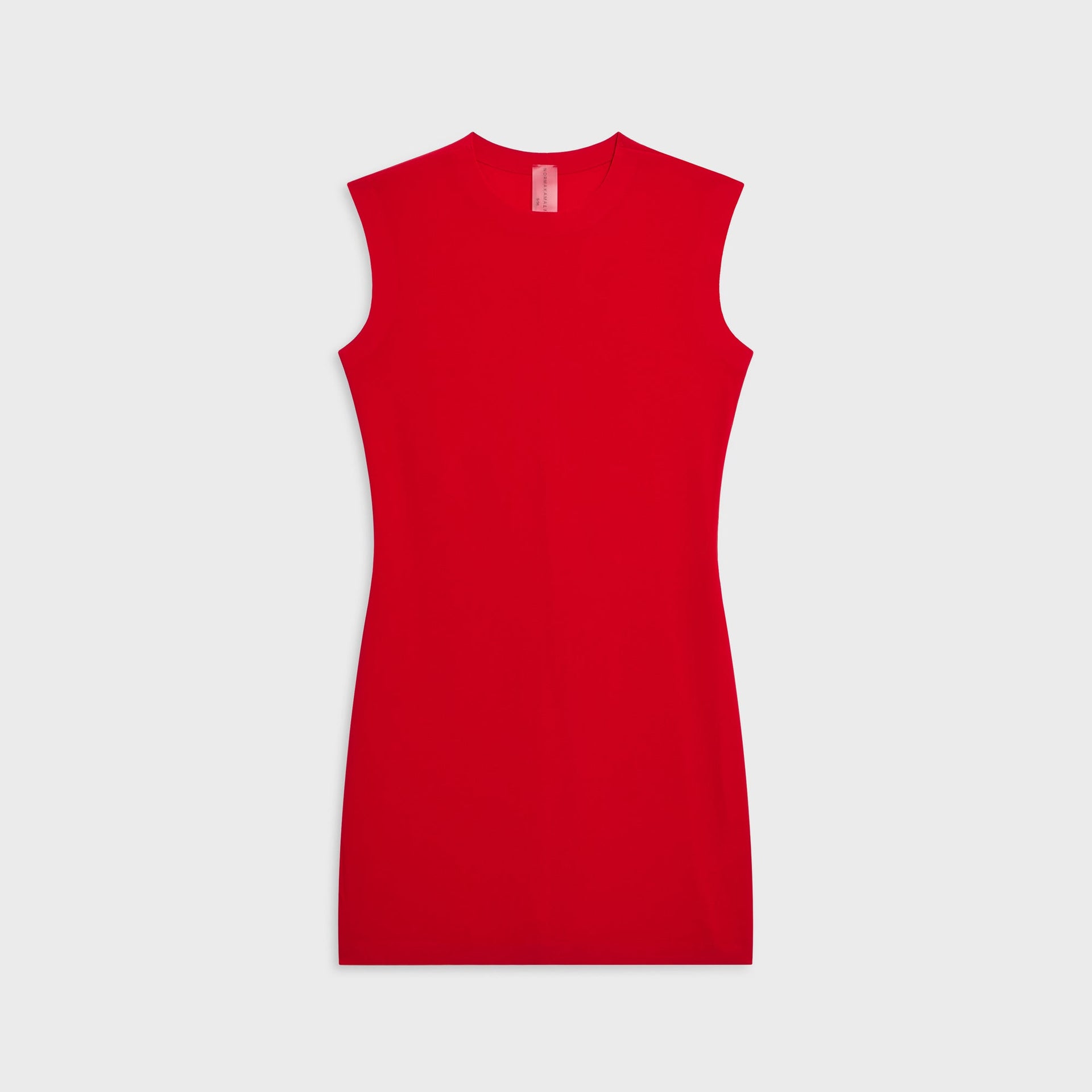 Norma Kamali Sleeveless Mini Dress - Tiger Red