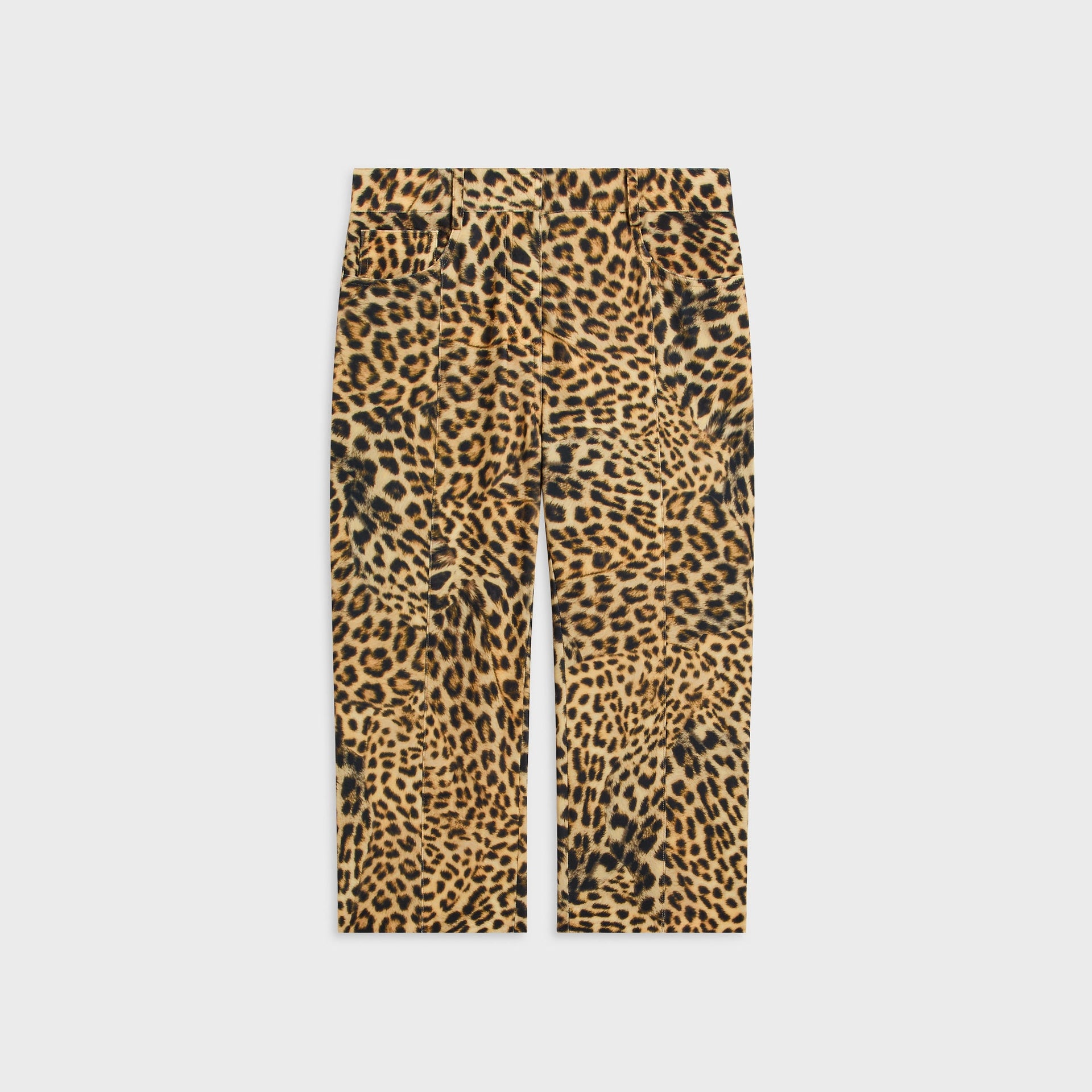 Norma Kamali Pedal Pusher Jean - Cheetah Patch