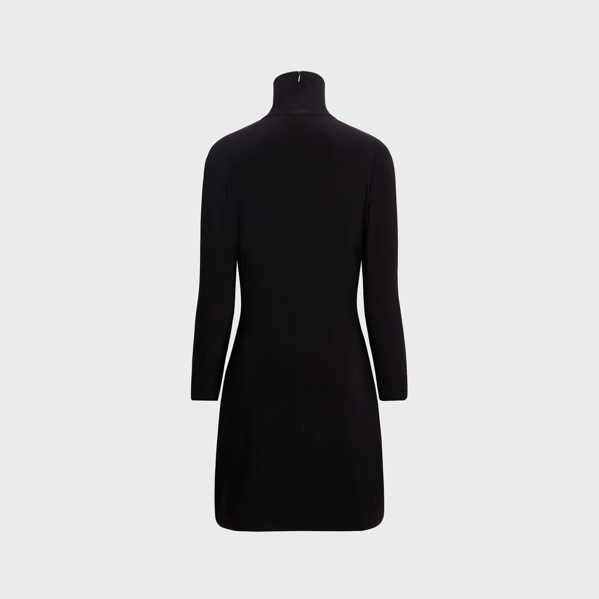 Norma Kamali Long Sleeve Turtleneck Mini Dress - Black / Size L Norma Kamali Long Sleeve Turtleneck Mini Dress - Black / Size L