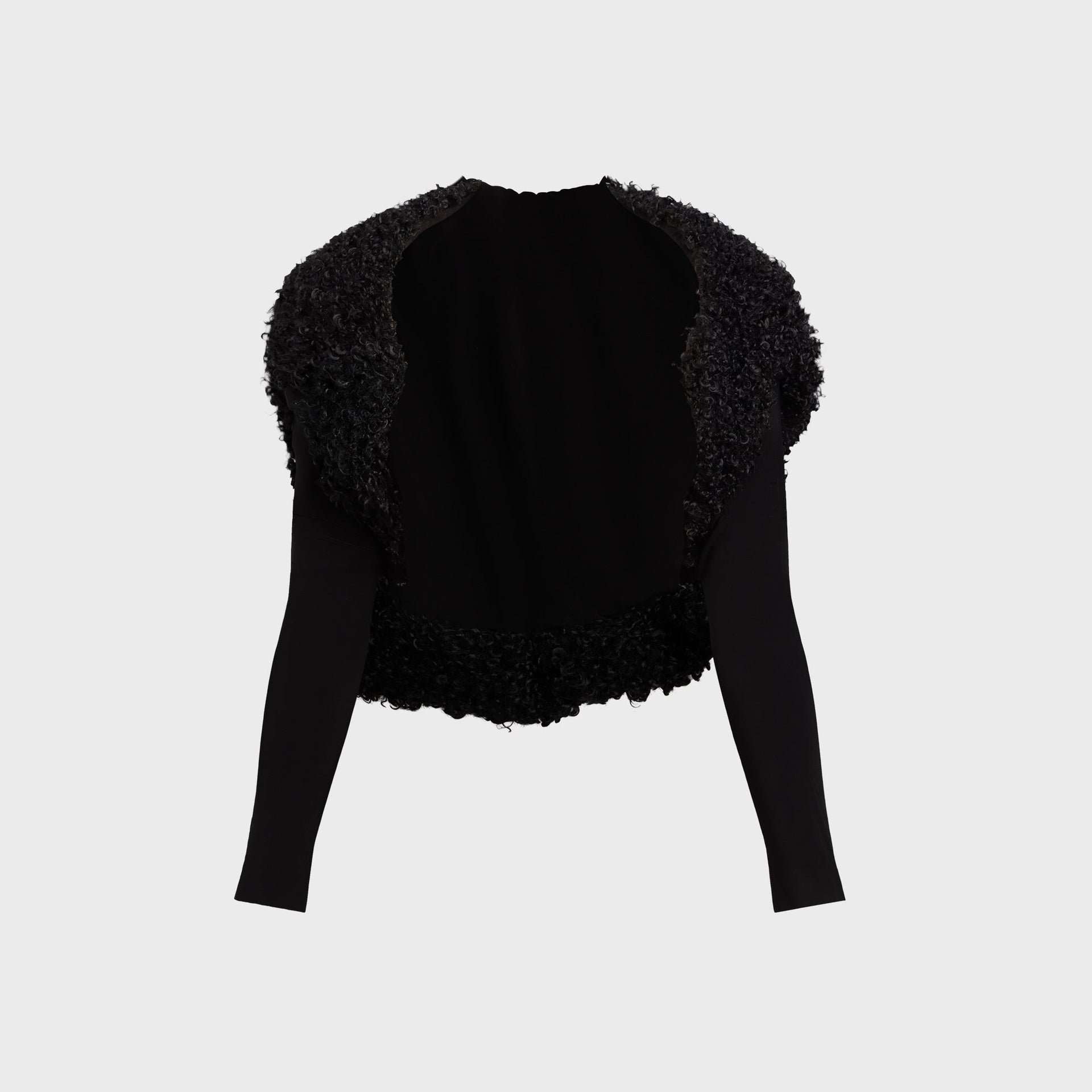 Norma Kamali Long Sleeve Shruggie - Black