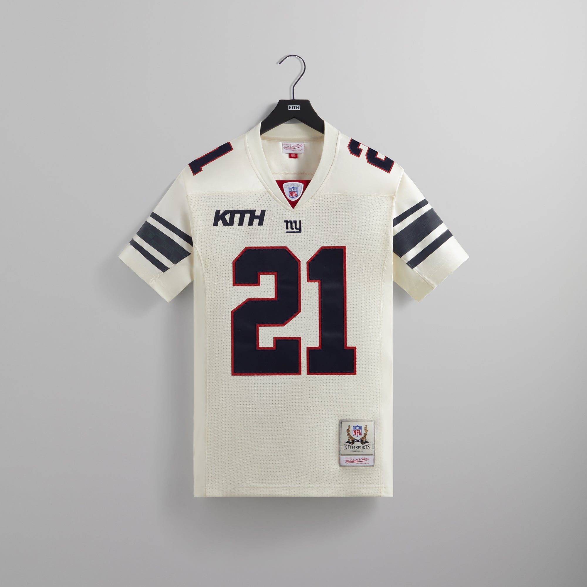 Kith for the NFL: Giants Mitchell & Ness Tiki Barber Jersey - Sandrift