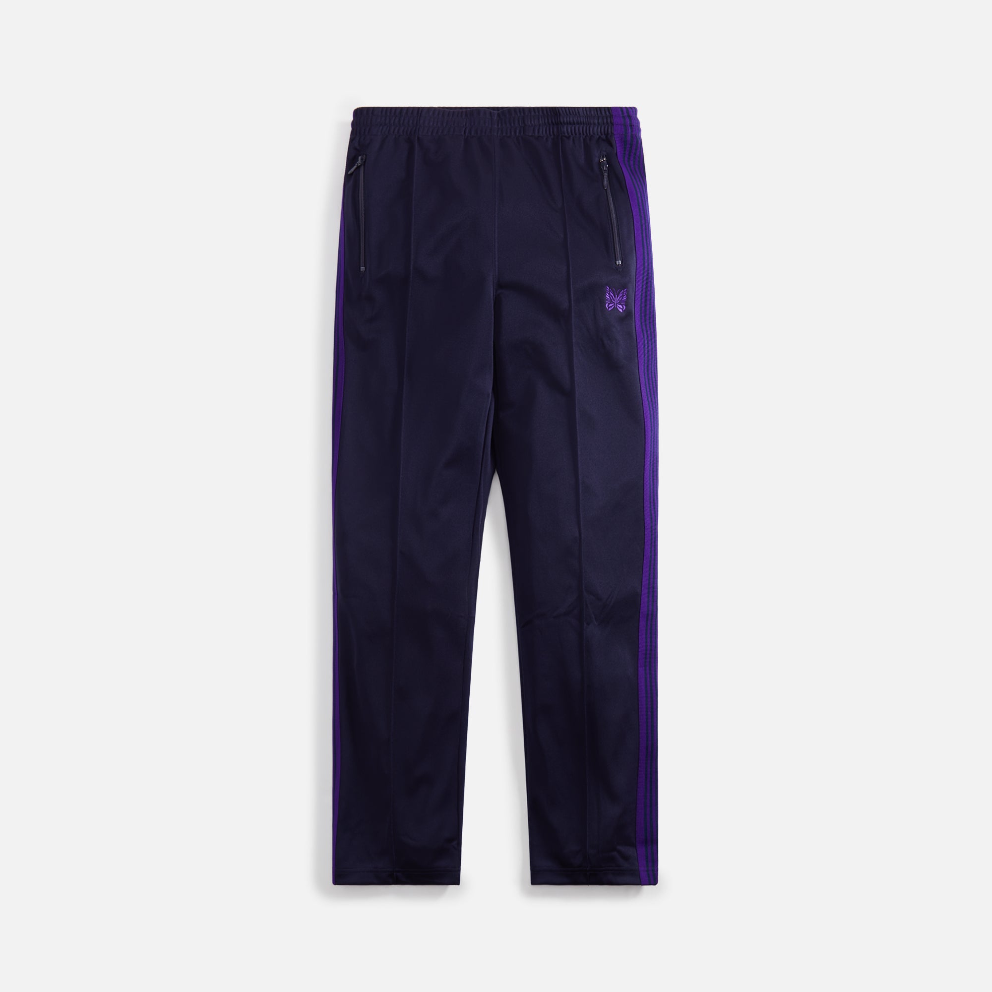 NEEDLES Track Pants Narrow Black Purple Size-M from Japan