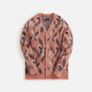 Needles Mohair Cardigan - Argyle Pink