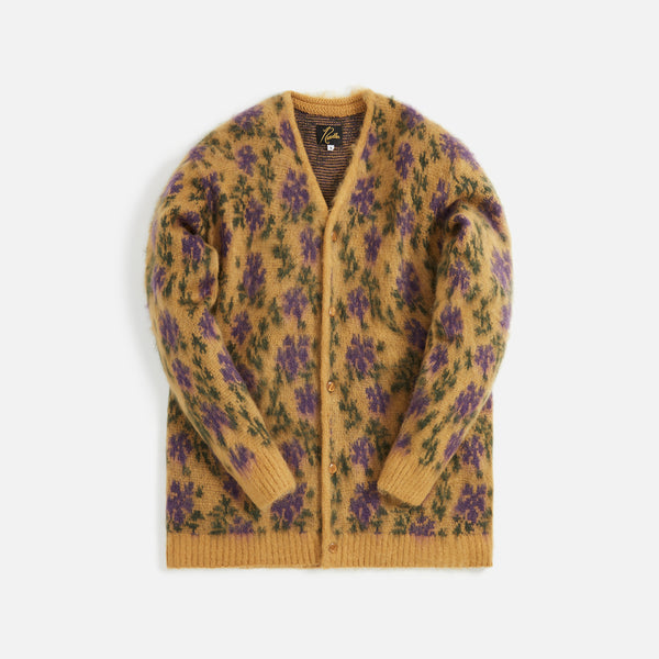 Needles Mohair Cardigan Flower - Yellow – Kith