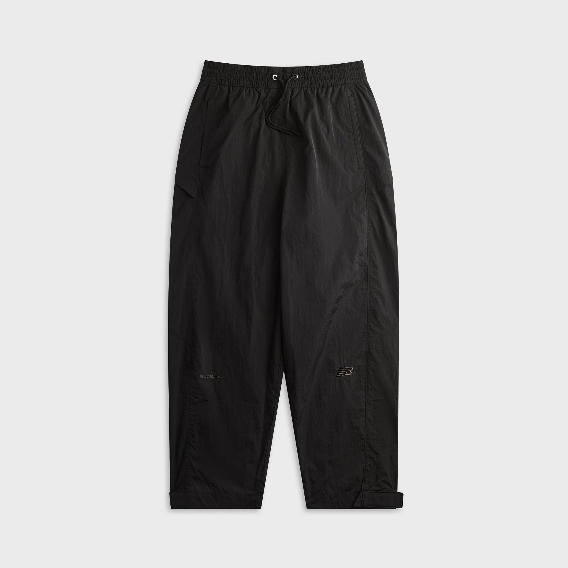 New Balance Grey Nylon Wide Tapered Pant - Black