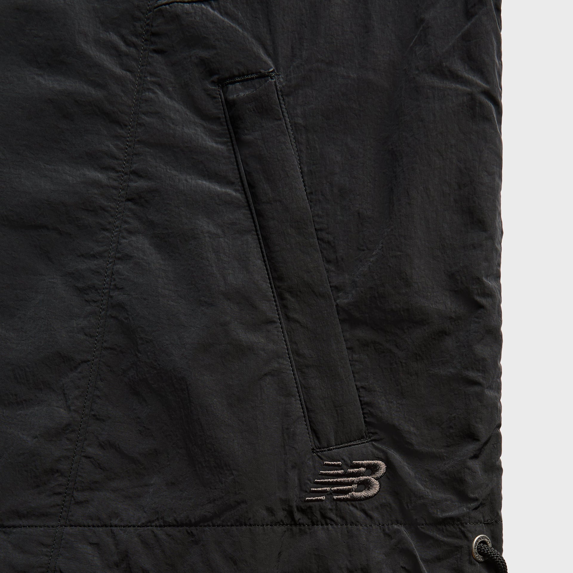 New Balance Grey Nylon Jacket - Black