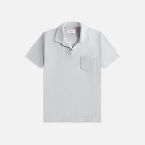 Orlebar Brown Terry Towelling Resort Polo - White Jade
