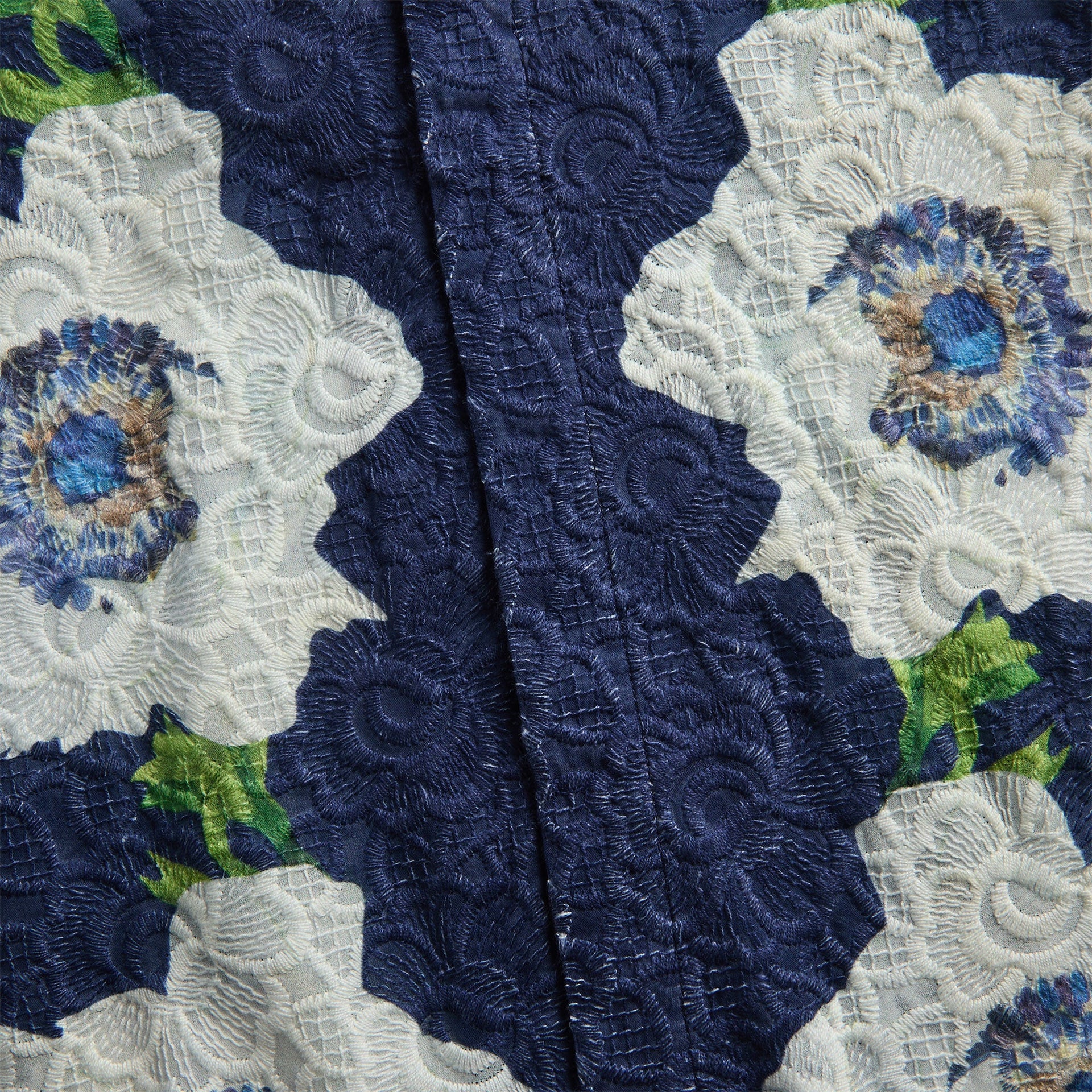 Orlebar Brown Maitan Coronaria Broderie Shirt - Night Iris