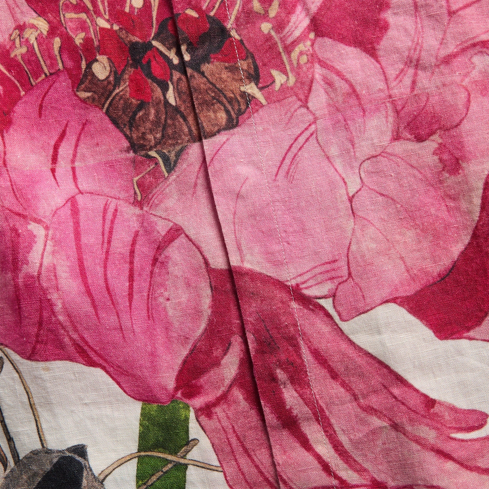 Orlebar Brown Maitan Paeonia Bowling Shirt - Pink Lemonade