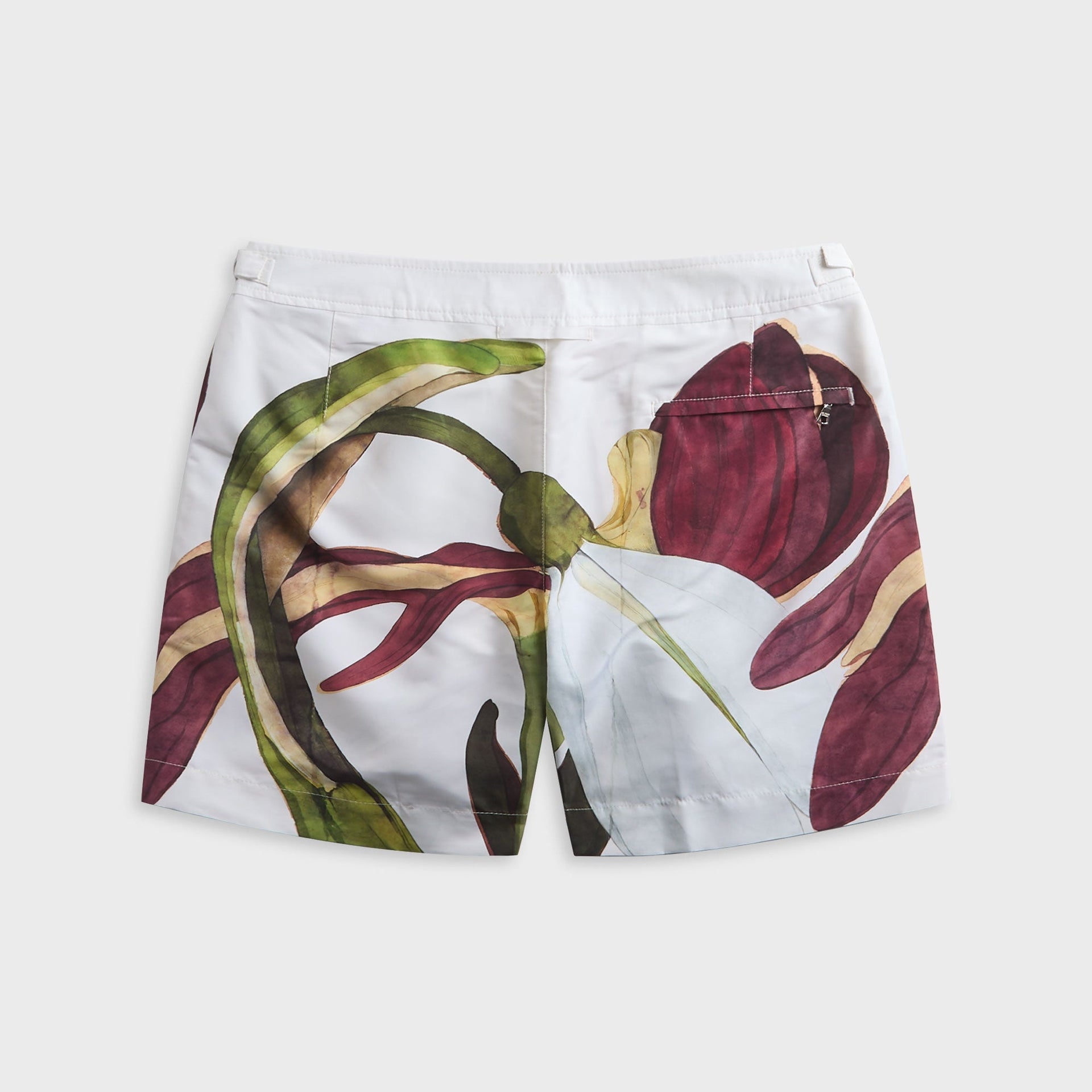 Orlebar Brown Bulldog Orchis Short - White Sand / Damson