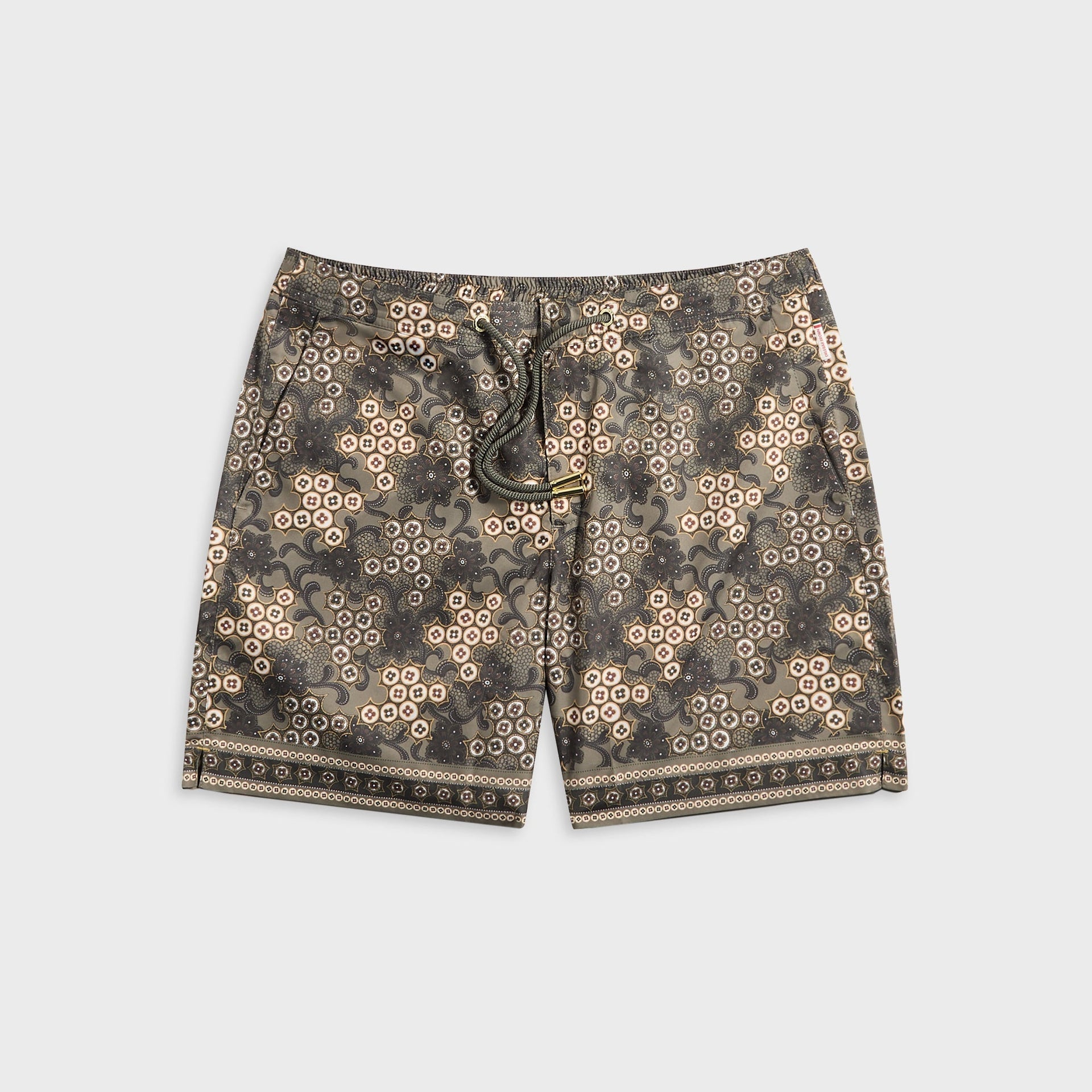Orlebar Brown Bulldog Drawcord Paisley Bloom Short in Bronze