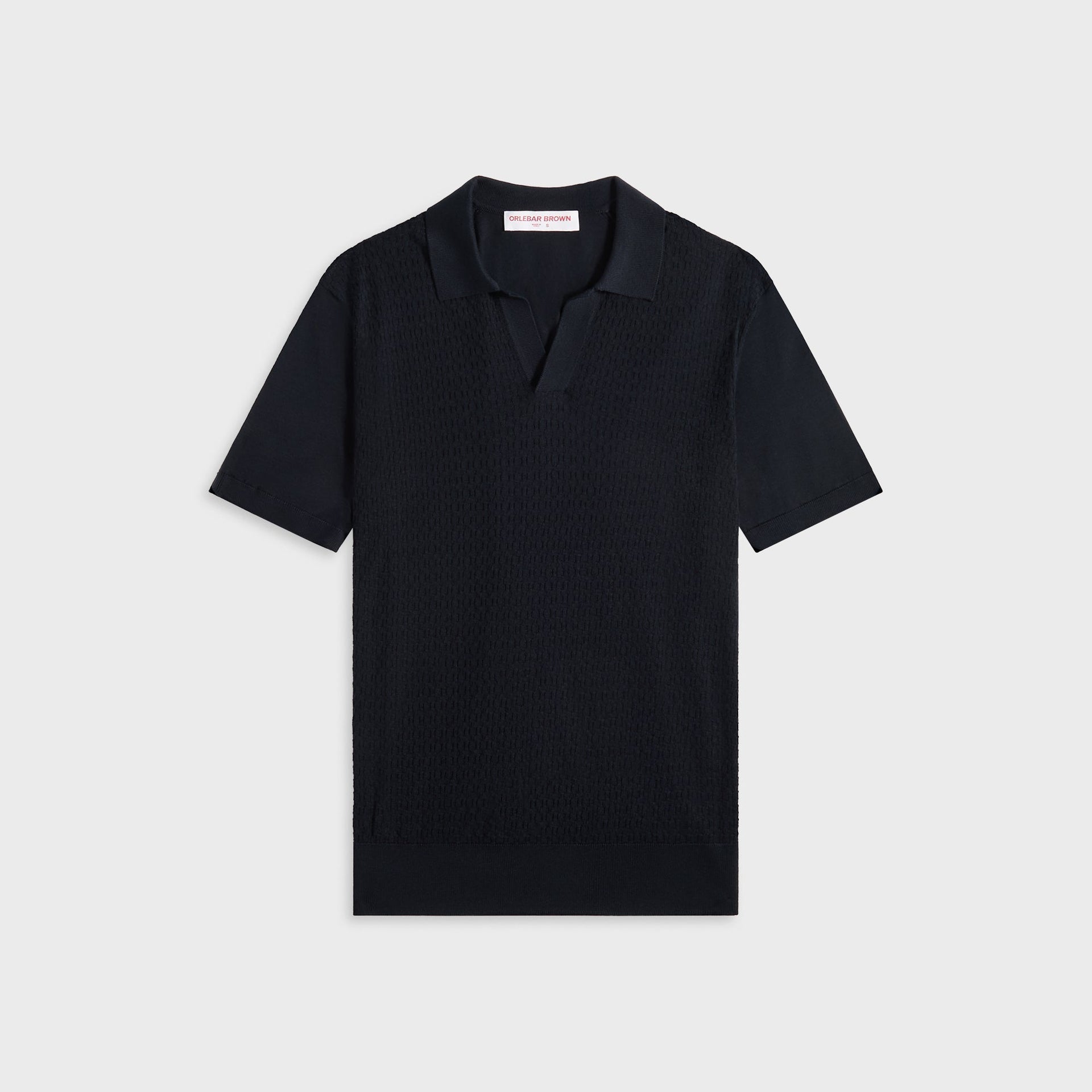 Orlebar Brown Horton Silk Cotton Solstice Shirt in Night Iris