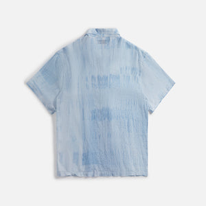 Our Legacy Box Shirt - Blue Brush Stroke Print