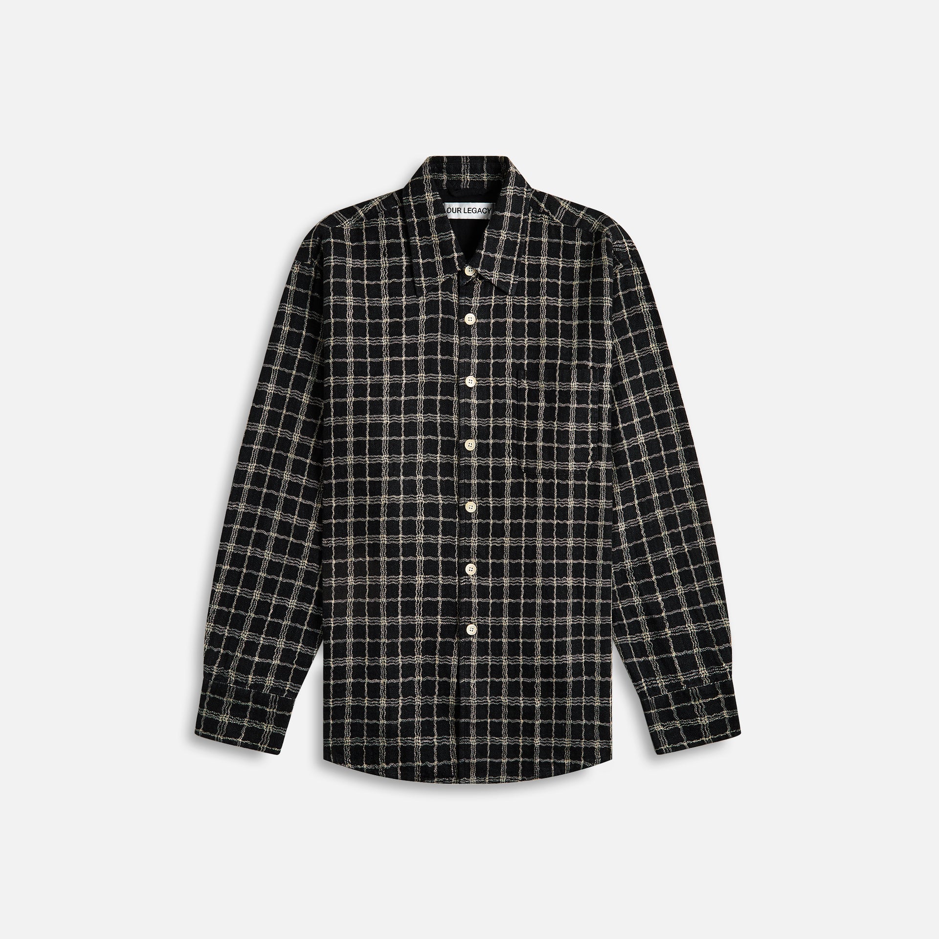 Our Legacy Above Fishnet Cloth Shirt - Black