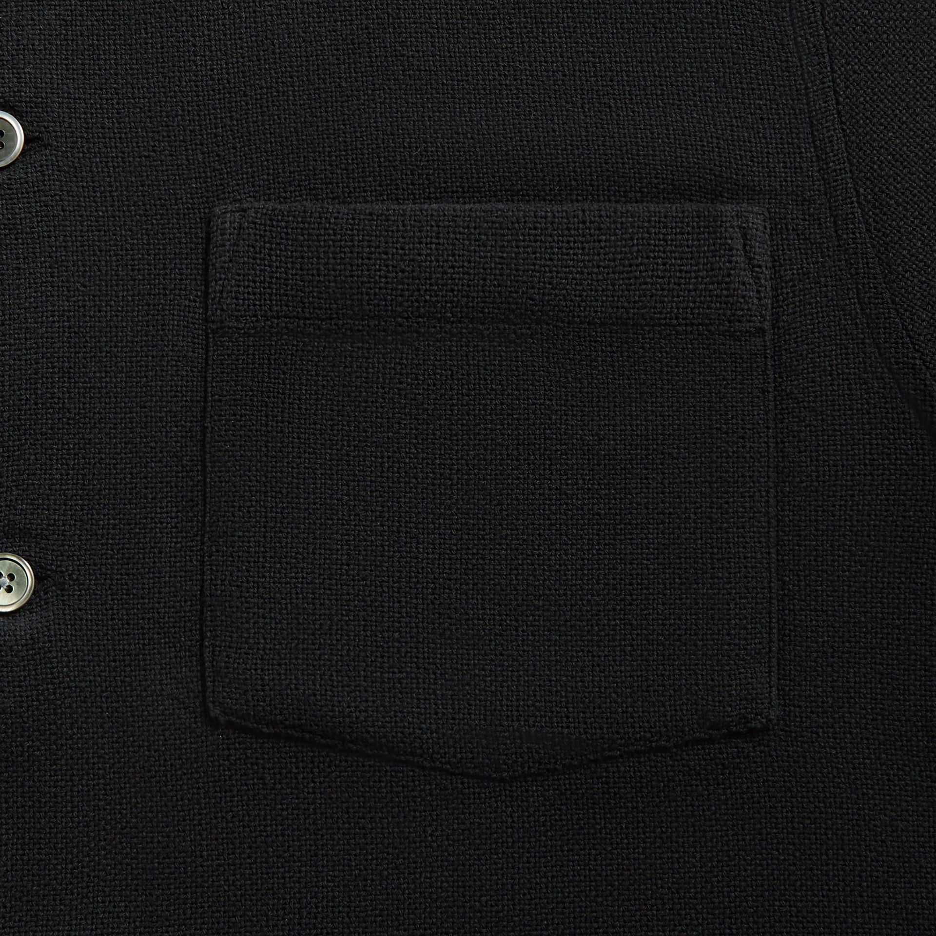 Our Legacy Box Shirt in Black Crochet Weave