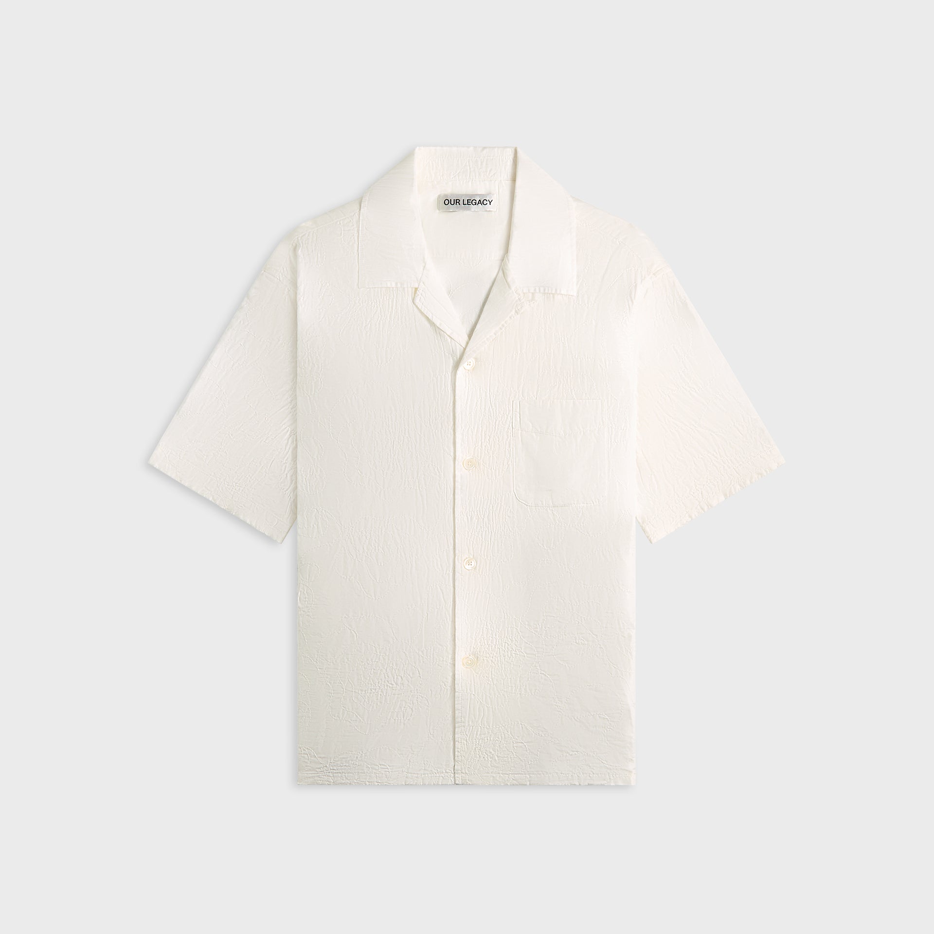 Our Legacy Heusen Shirt - White Flower Embroidery