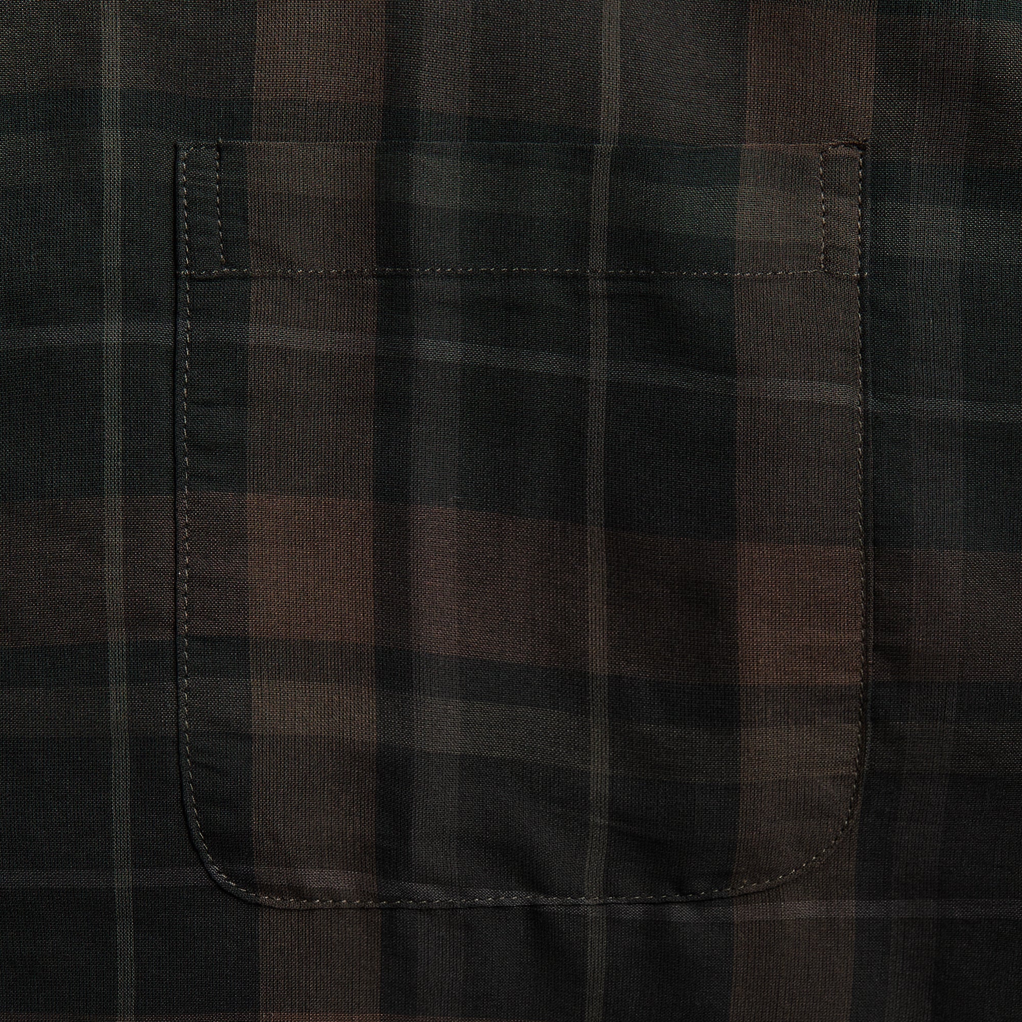 Our Legacy Check Sheer Borrowed BD Shirt - Dark Gray