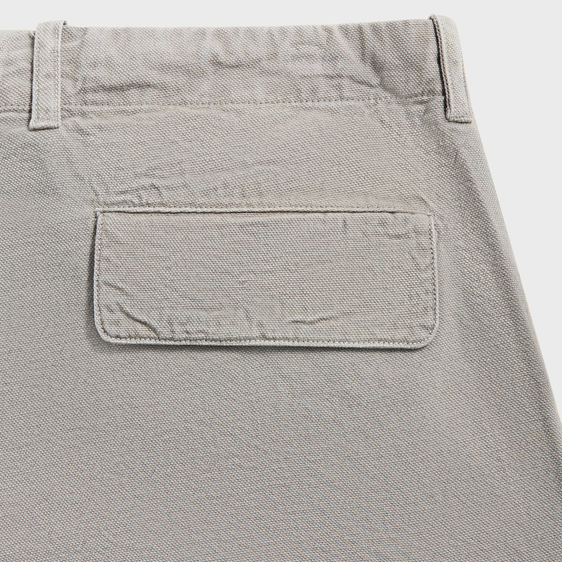 Our Legacy Mount Cargo Pant in Stone Gravel Draping Canvas in Grey
