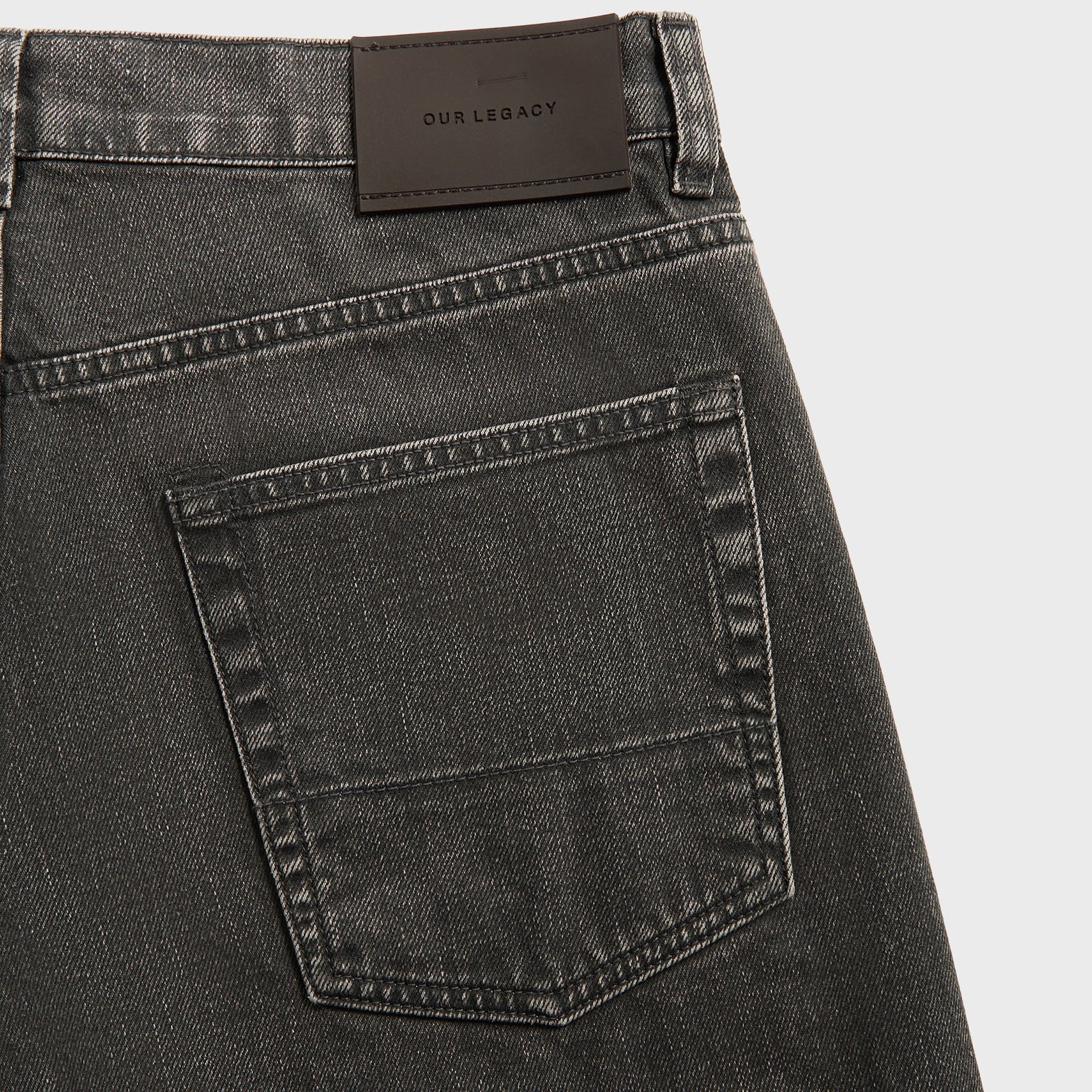 Our Legacy Third Cut Denim in Black Coated Wash