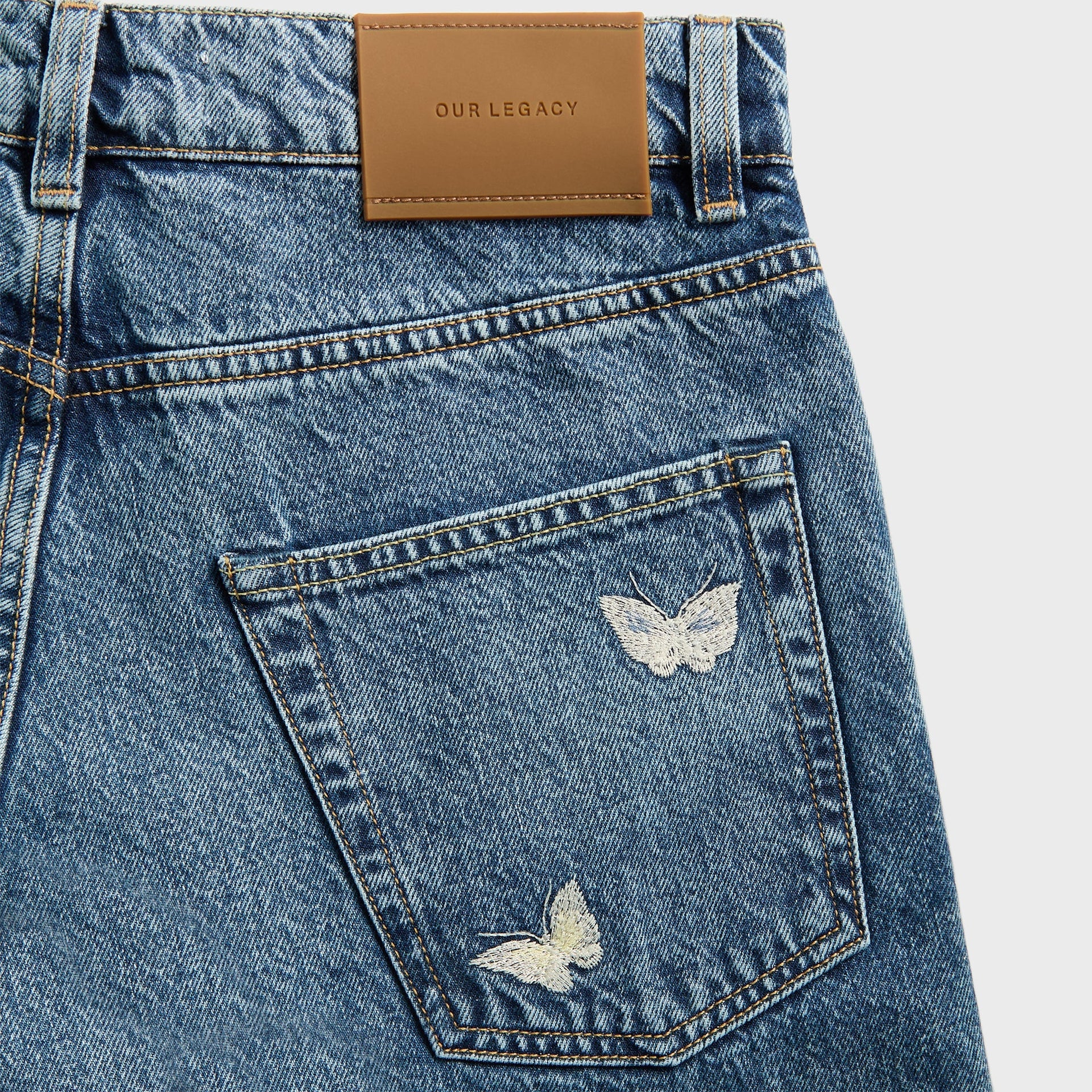 Our Legacy Vast Cut Denim in Indigo Butterfly