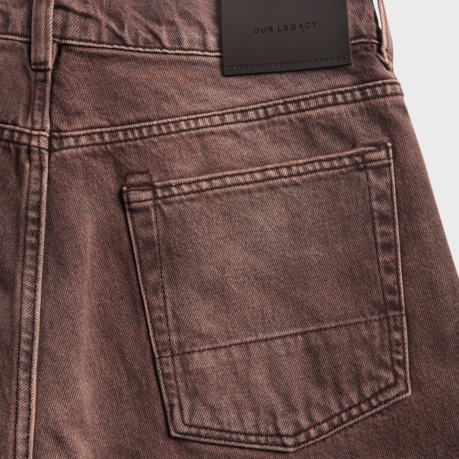 Our Legacy Third Cut Jeans - Overdyed Choco Melon