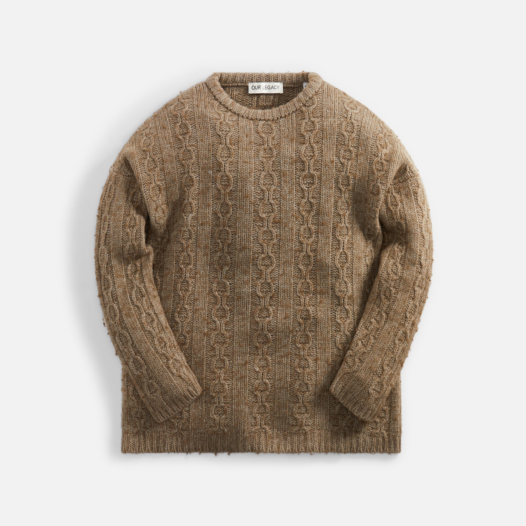 Our Legacy Popover Roundneck Peafowl Funky Chain Knit - Beige – Kith