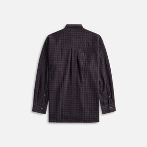 Our Legacy Borrowed Bd Shirt Sophomore Check Rural Wool - Grey / Purple