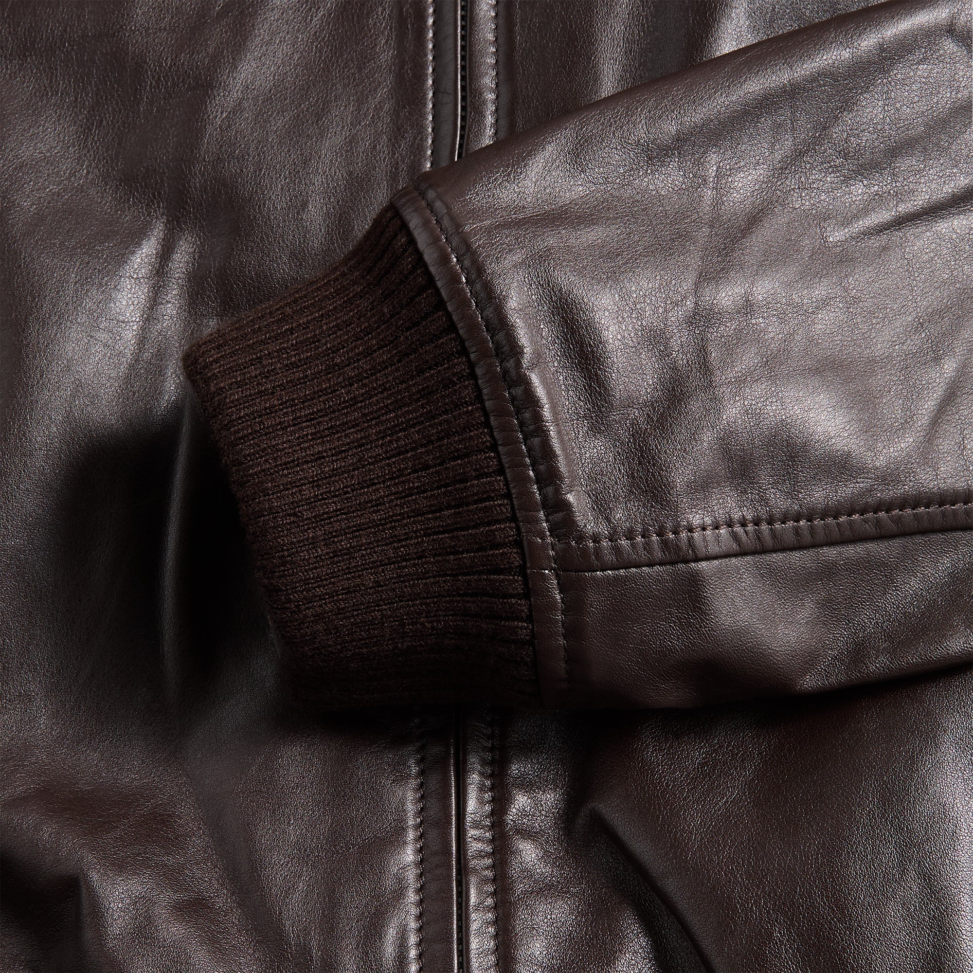 【OURLEGACY 】PHAROS　BOMBER　UMBER　BROWN Our Legacy - Pharos Bomber Umber Brown Fluid Calfskin