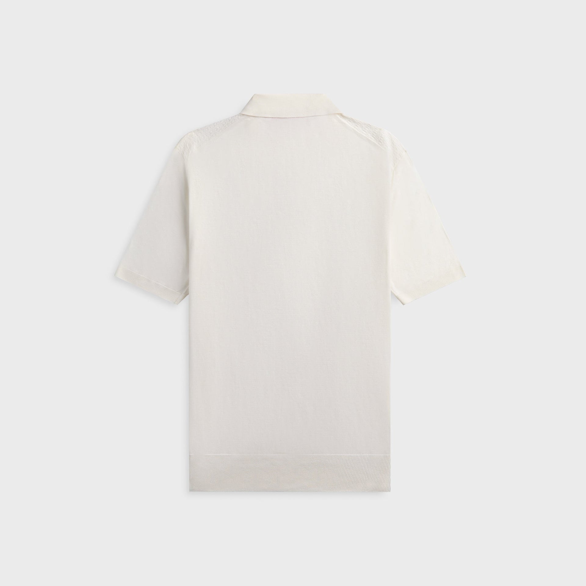 Orlebar Brown Burnham Silk Polo Shirt - White Sand
