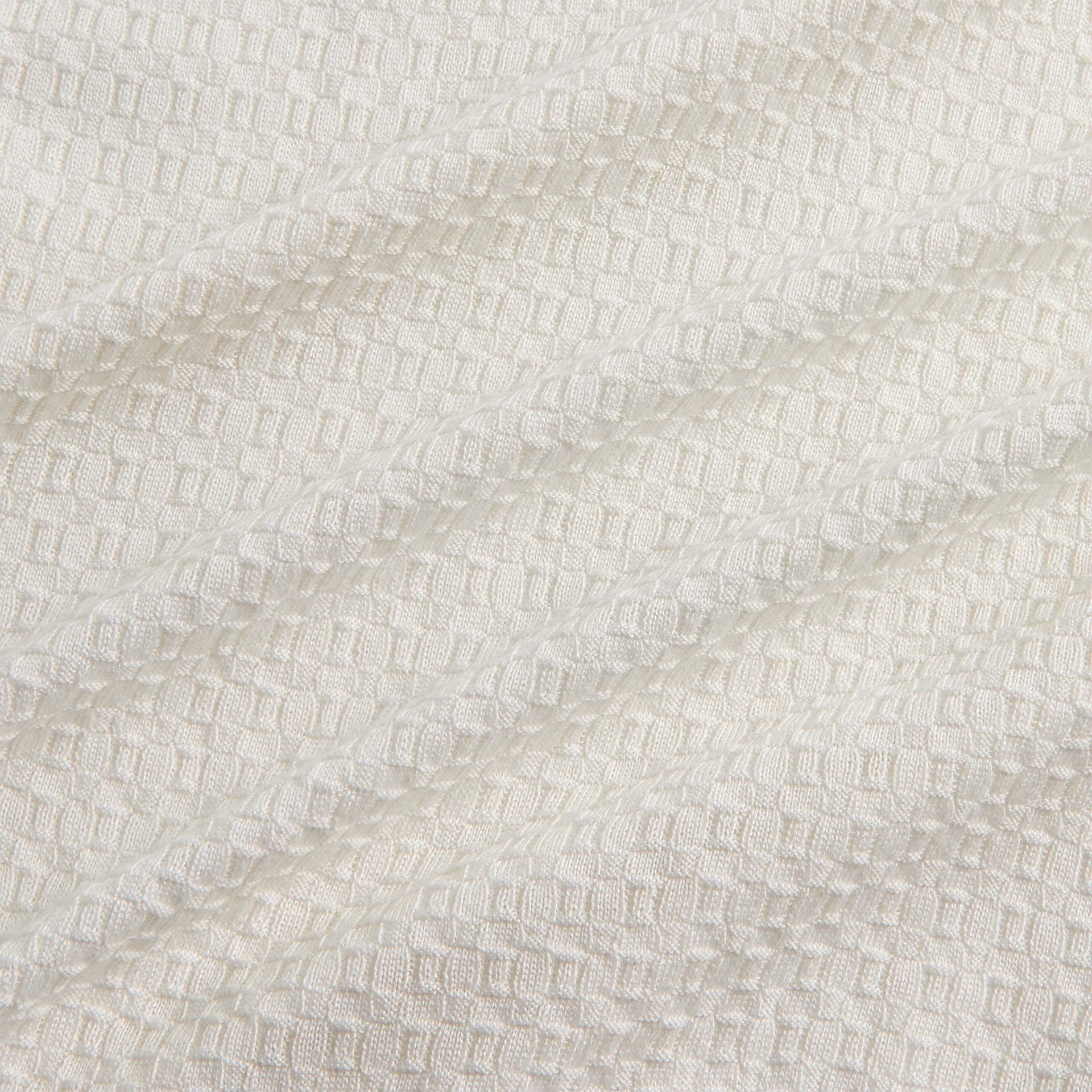 Orlebar Brown Burnham Silk Polo Shirt - White Sand