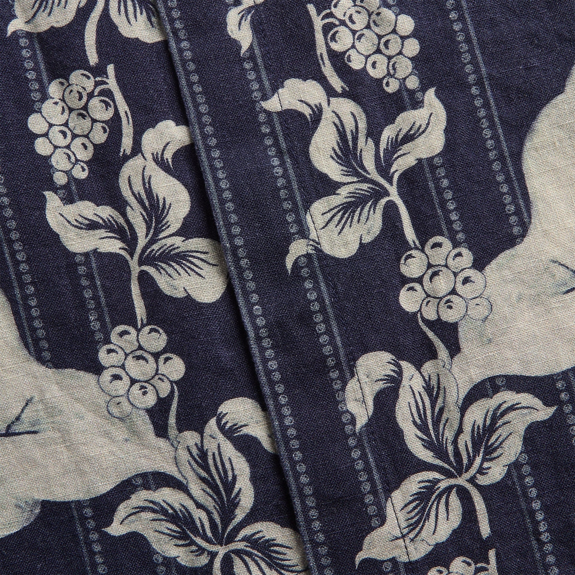 Orlebar Brown Maitan Linen Petralis Garland Shirt - Night Iris