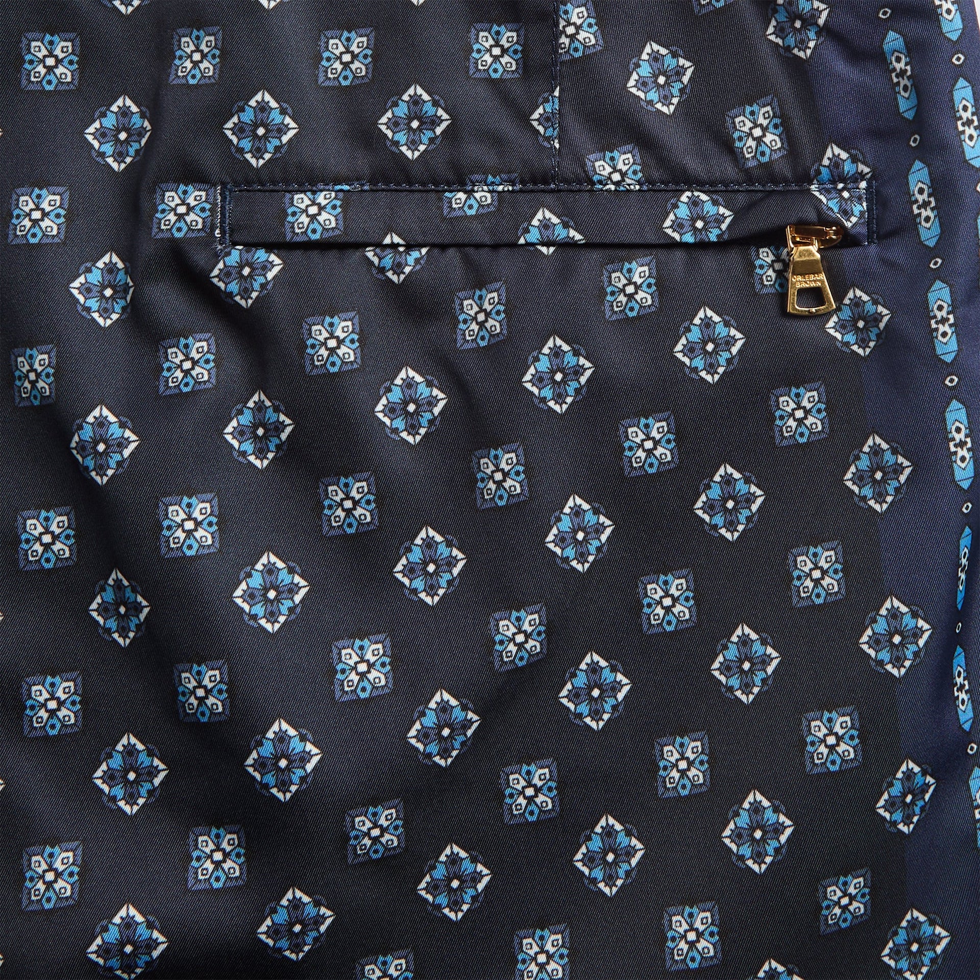 Orlebar Brown Bulldog Luminis Border Short - Night Iris