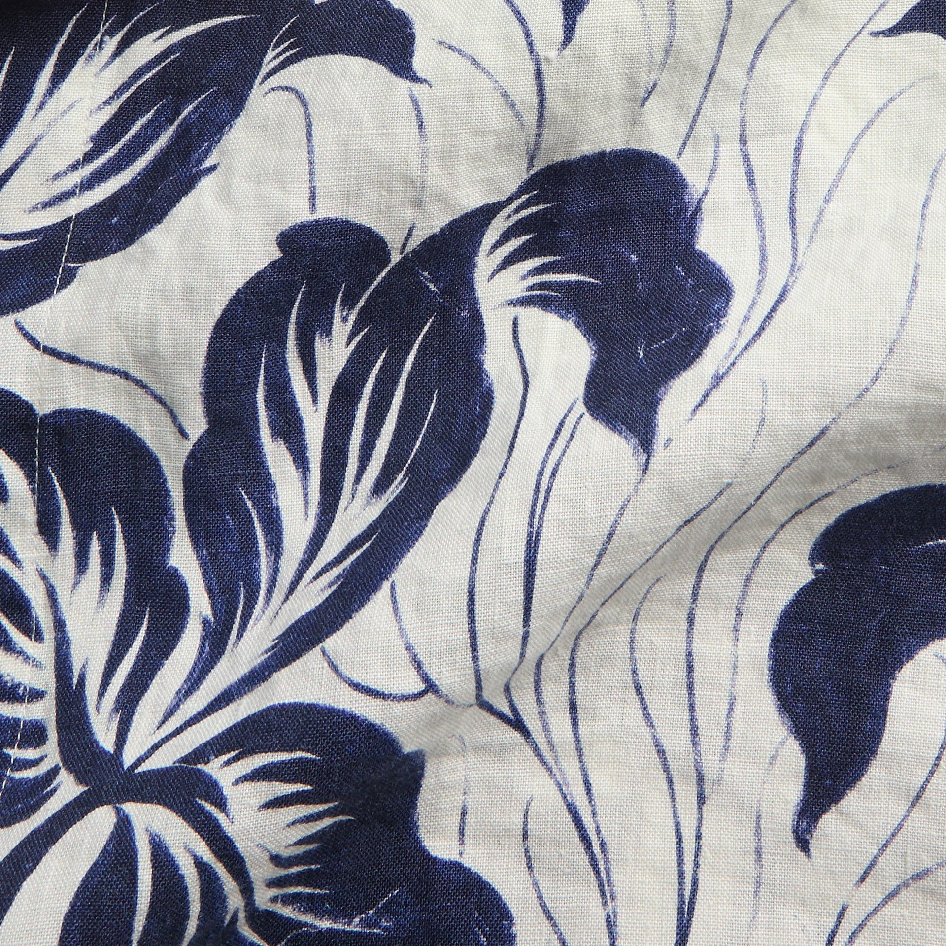 Orlebar Brown Maitan Linen Petralis Resort Shirt - Night Iris